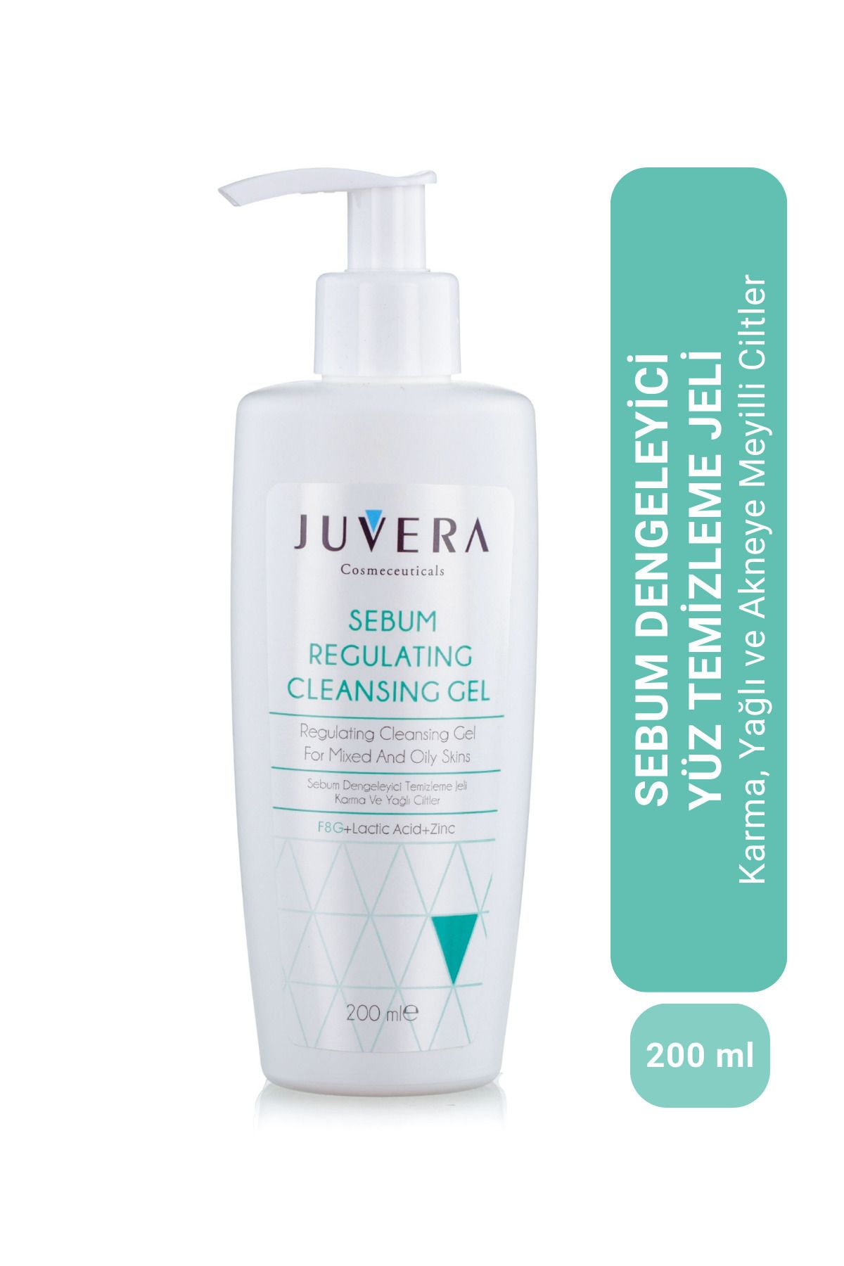 JUVERA Cosmeceuticals Yağlı Ve Akneye Eğilimli Ciltler Için Yıkama Jeli - Sebum Regulating Gel 200ml 8682665350007