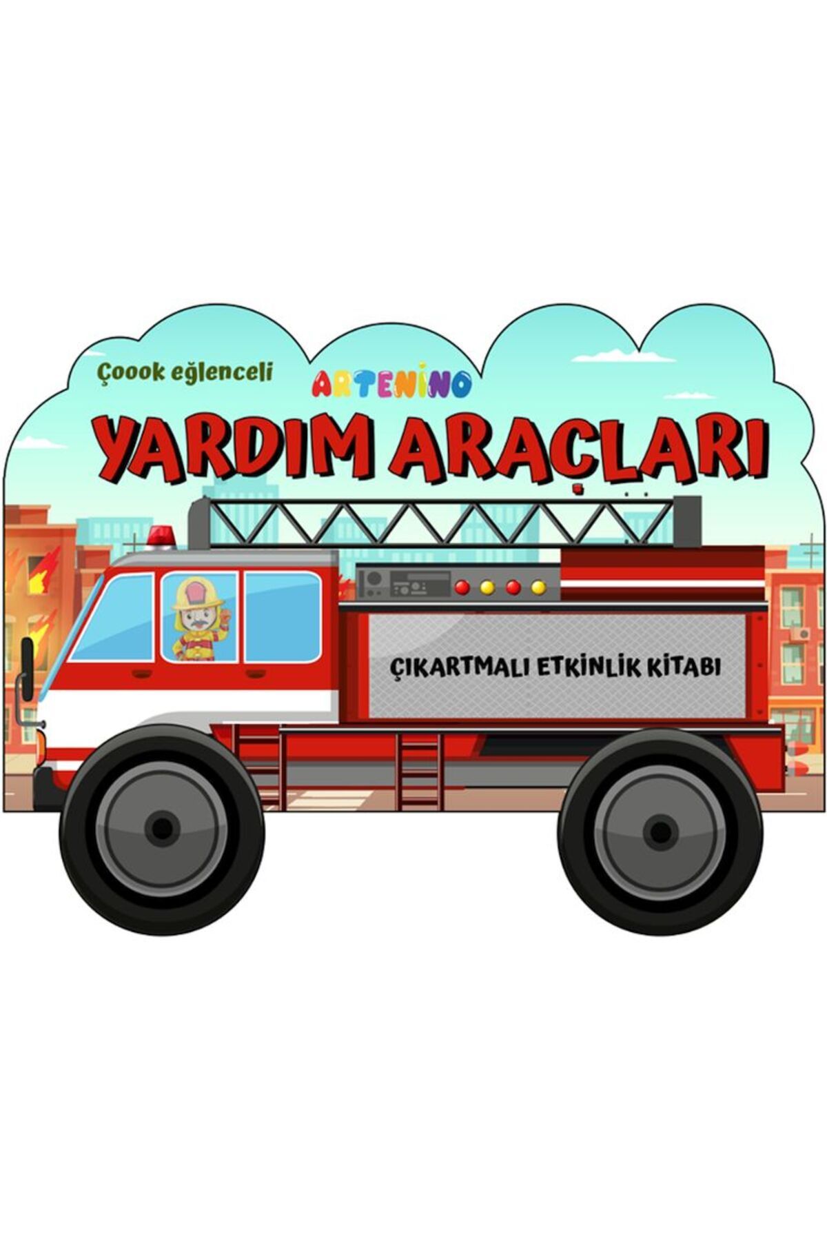 Karma Kitaplar Taşıtlar Serisi - Yardım Araçları Çıkartmalı Etkinlik Kitabı