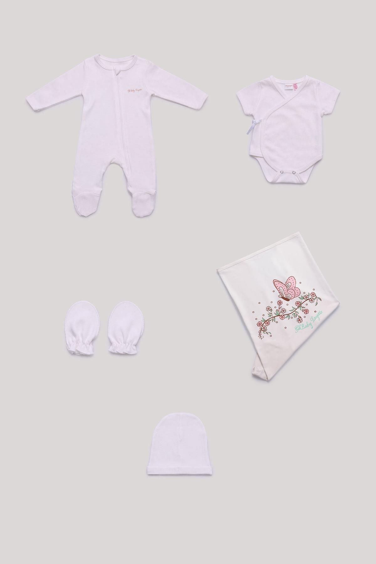 BG Store Kız Bebek Ekru Hastane Çıkışı