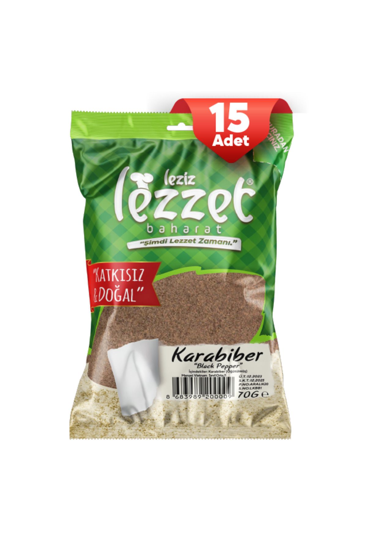 Leziz Lezzet Karabiber 70 G (15 Adet)