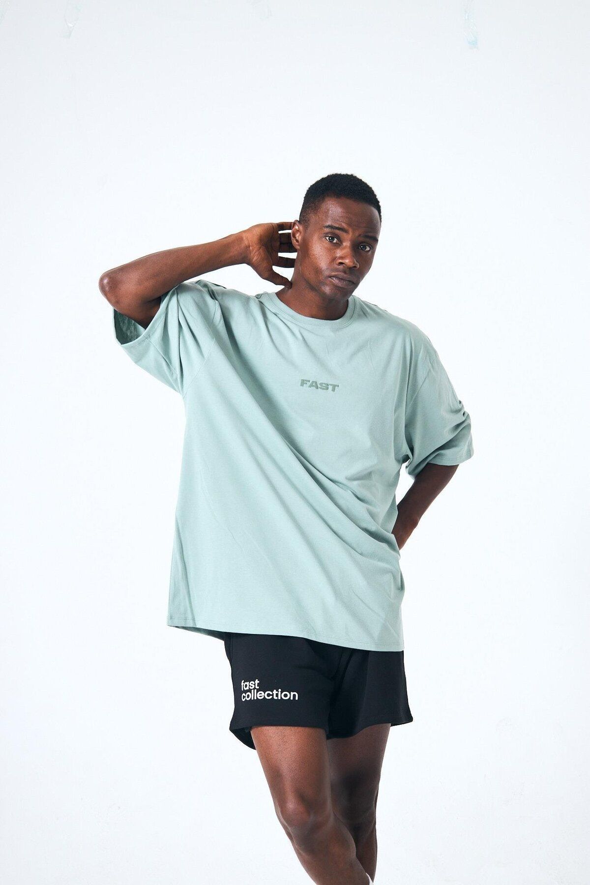 QUİCKPREP-“Fast” Back and Front Embossed Printed Oversize 6