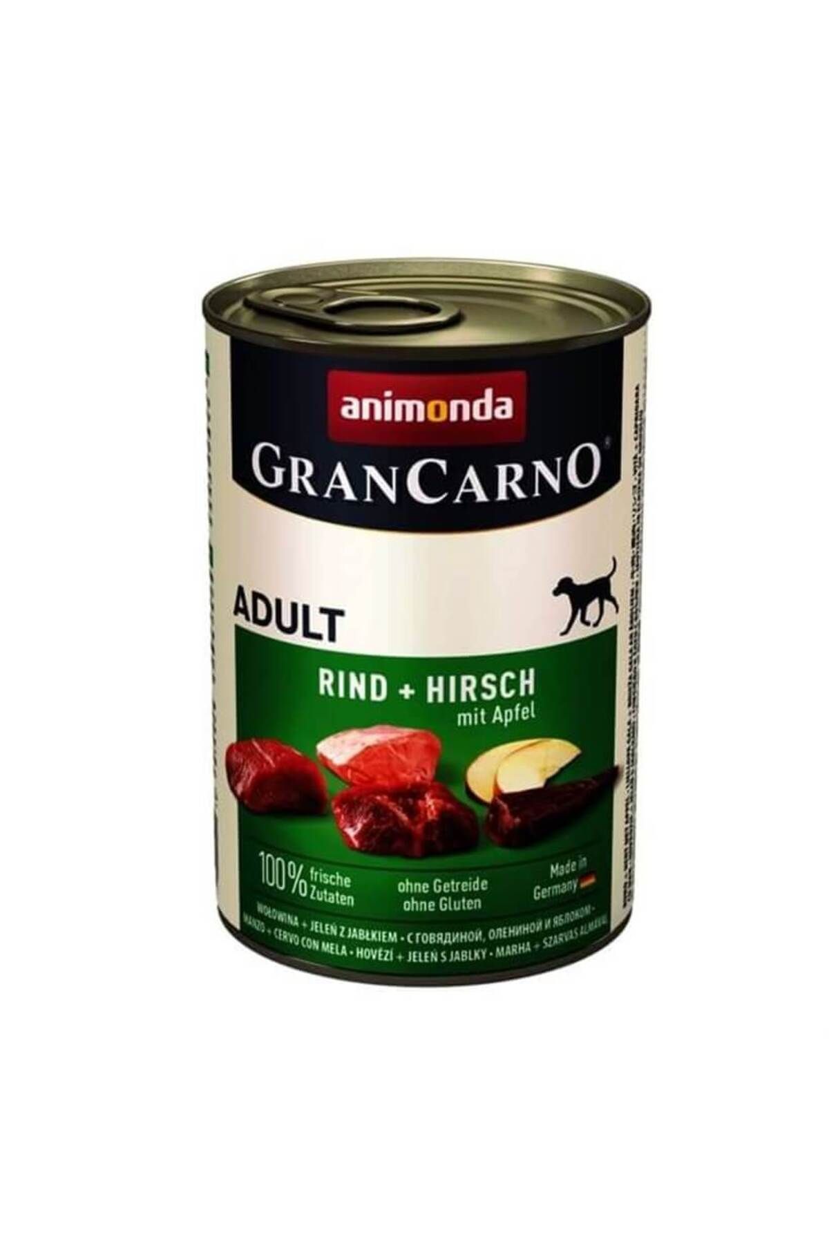 Animonda Gran Carno Sığır Ve Geyikli Elmalı Köpek Konservesi 400 gr