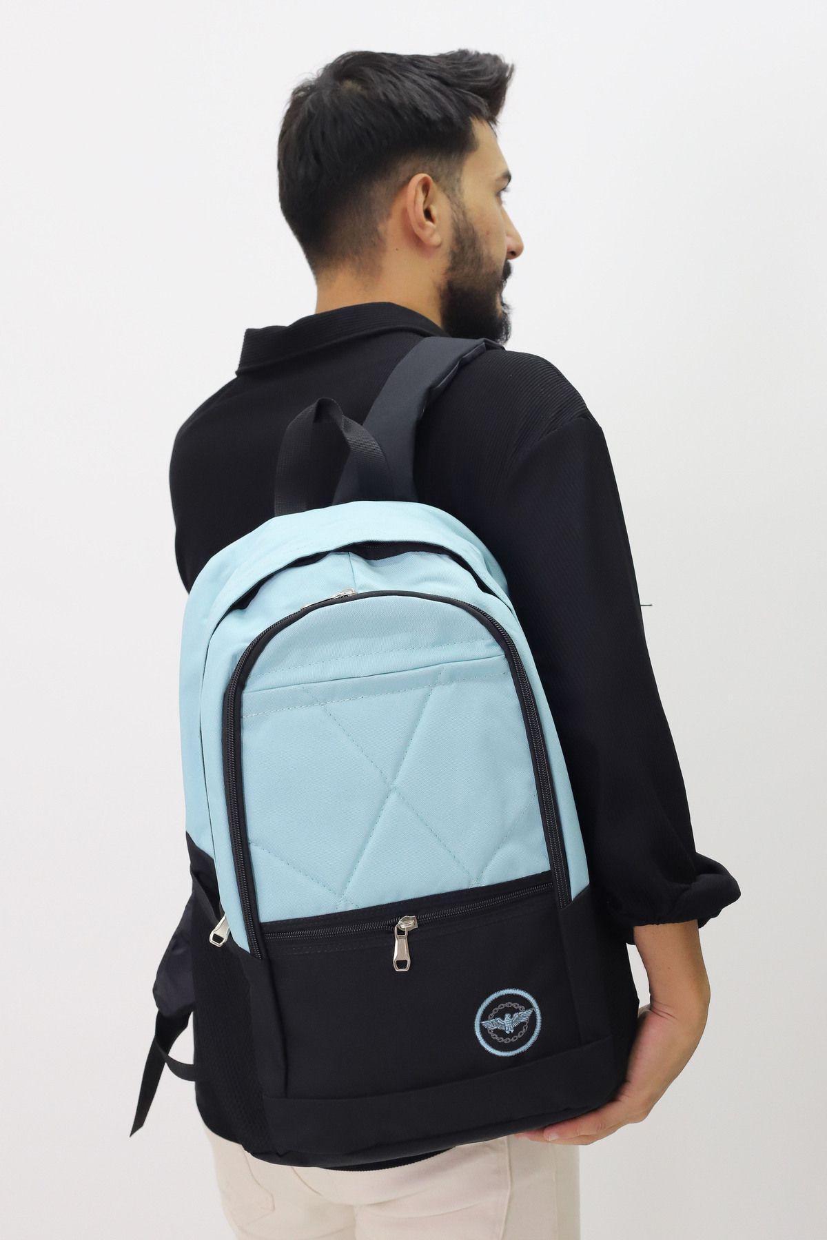 makro-Backpack - Turquoise - Plain 2