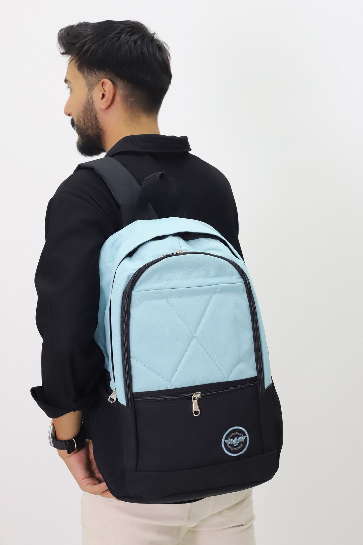 makro-Backpack - Turquoise - Plain 1