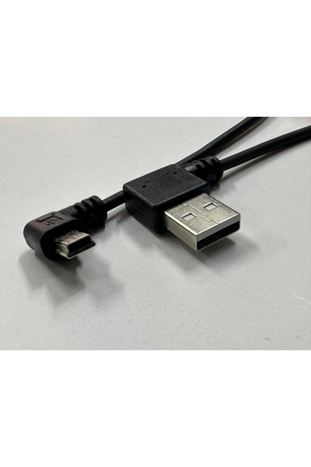 Leonpro 90 derece 5 pin spiral kablo 90 derece mini usb spiral kablo 1 metre