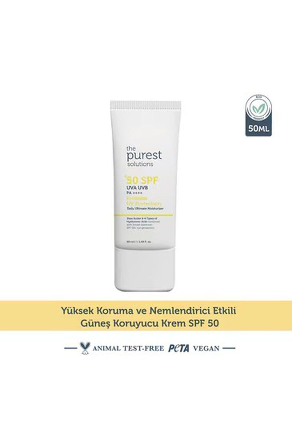 The Purest Solutions 50+ Spf Güneş Kremi 50 ml