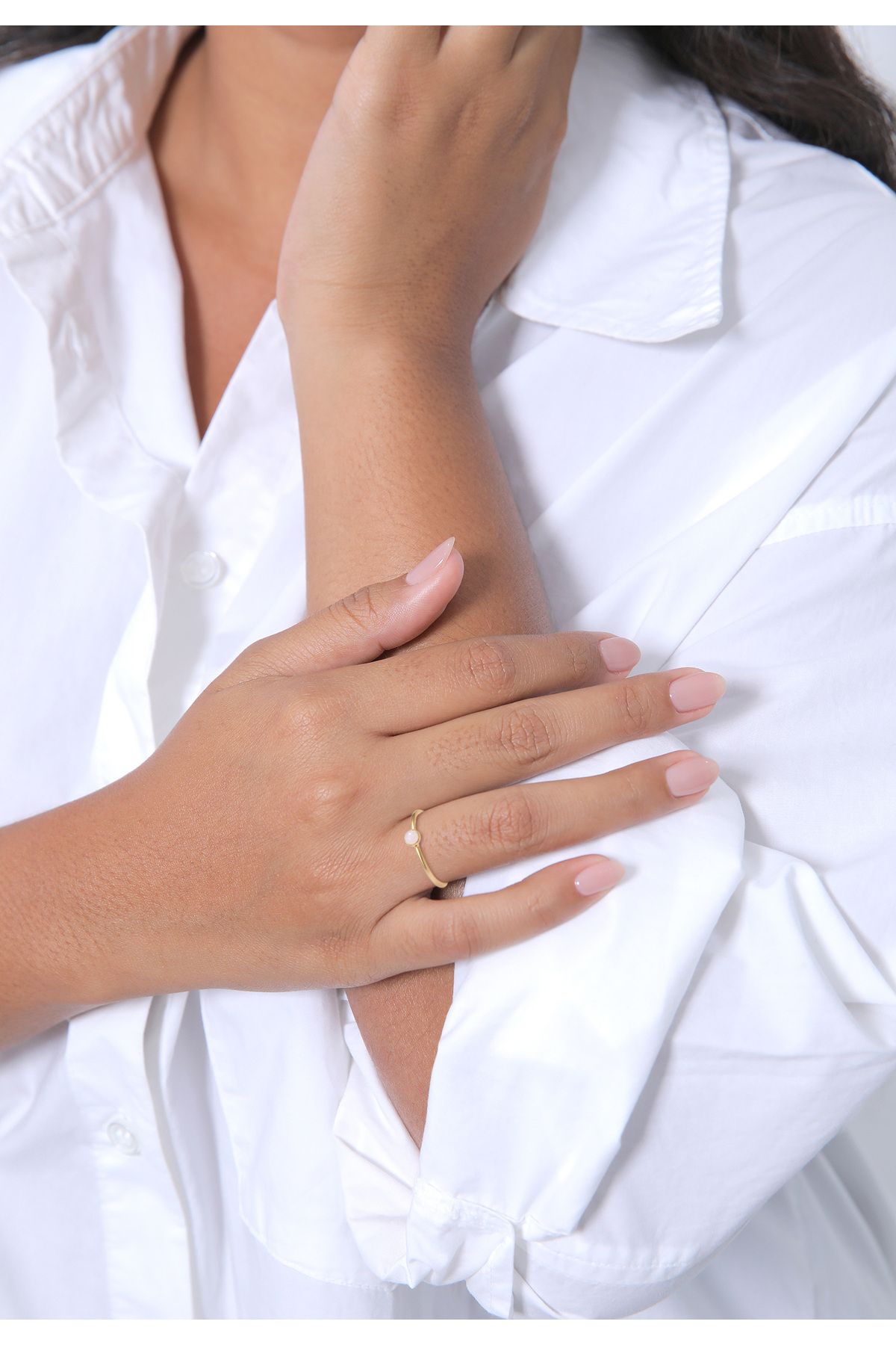 ELLI-Damen Stack – 925er Sterlingsilber, vergoldet mit Rosen- und Quarzdetails 4