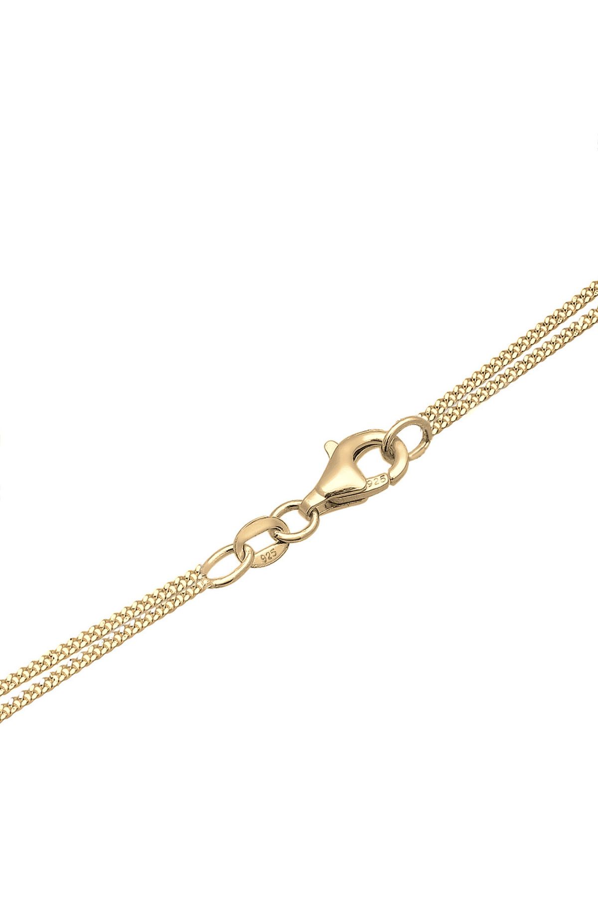 ELLI-Halskette Damen-Lagenkette mit Herzanhänger und Kristall in 925 Silber 5