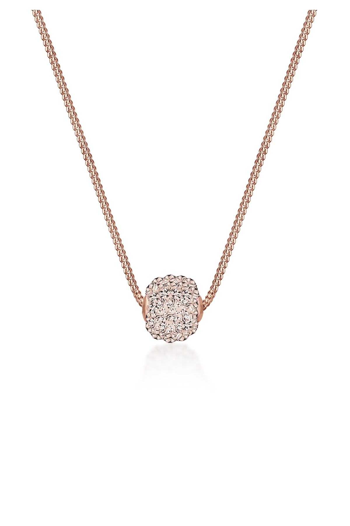 ELLI-Halskette Damen Kugelanhänger mit Kristallen in 925 Sterling Silber 1