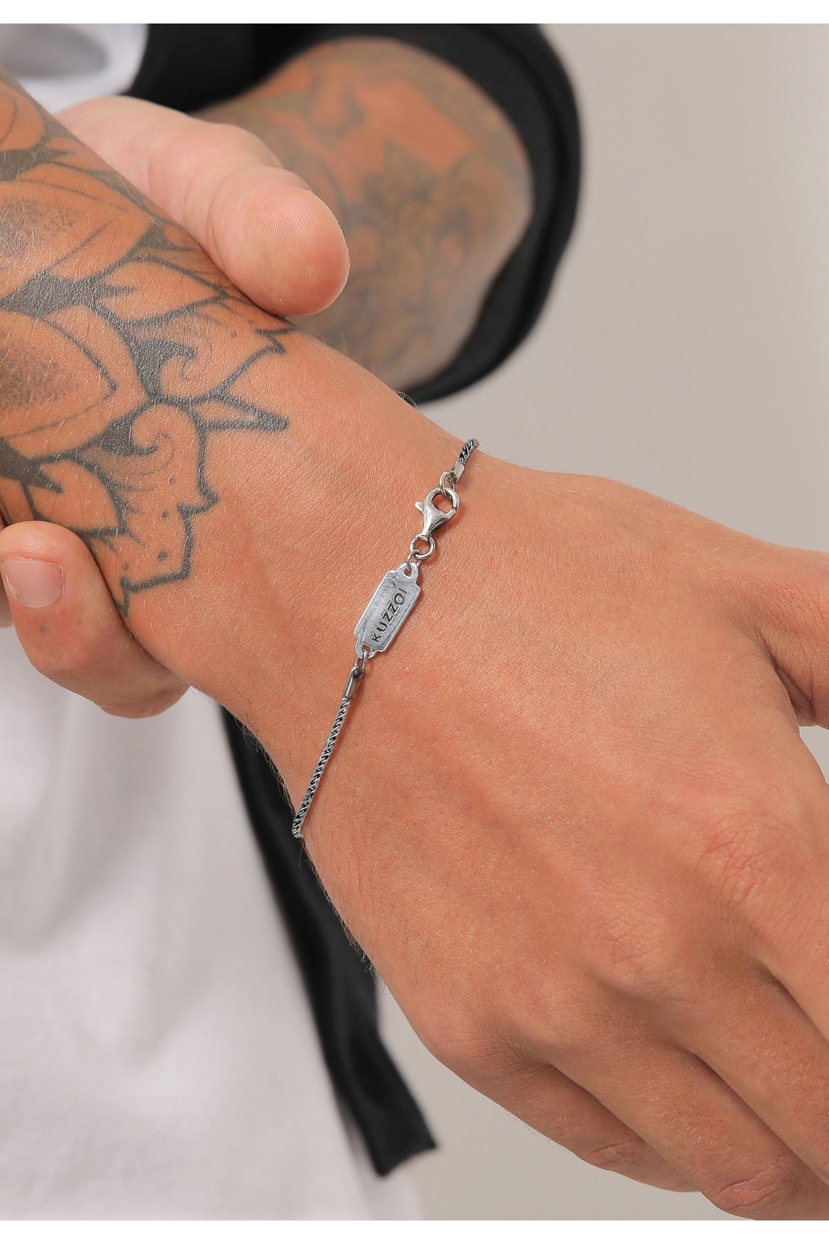 KUZZOI-Banda de braț Herren Basic - 925 Gedreht Kordelkette de argint 5