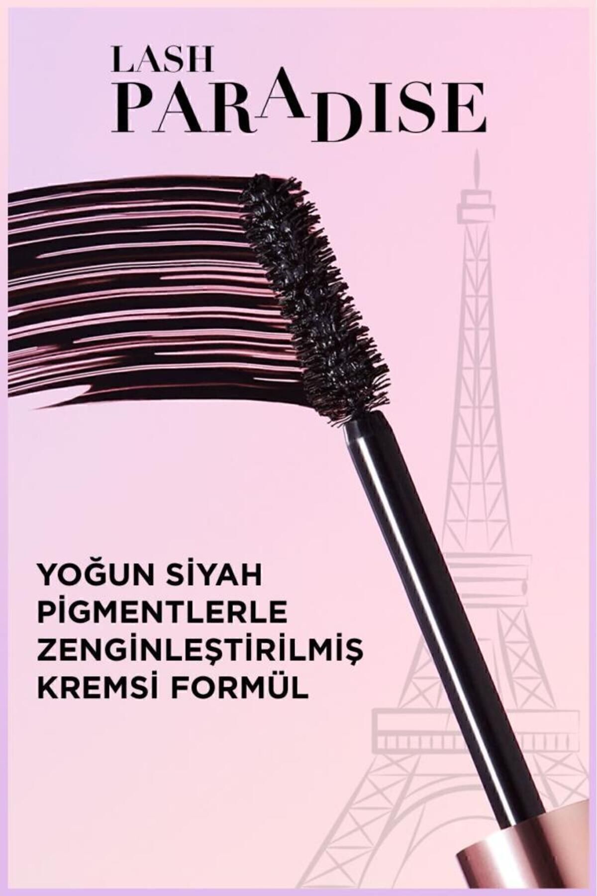 L'Oreal Paris L'oréal Paris Lash Paradise Intense Black Ekstra Siyah Maskara-7