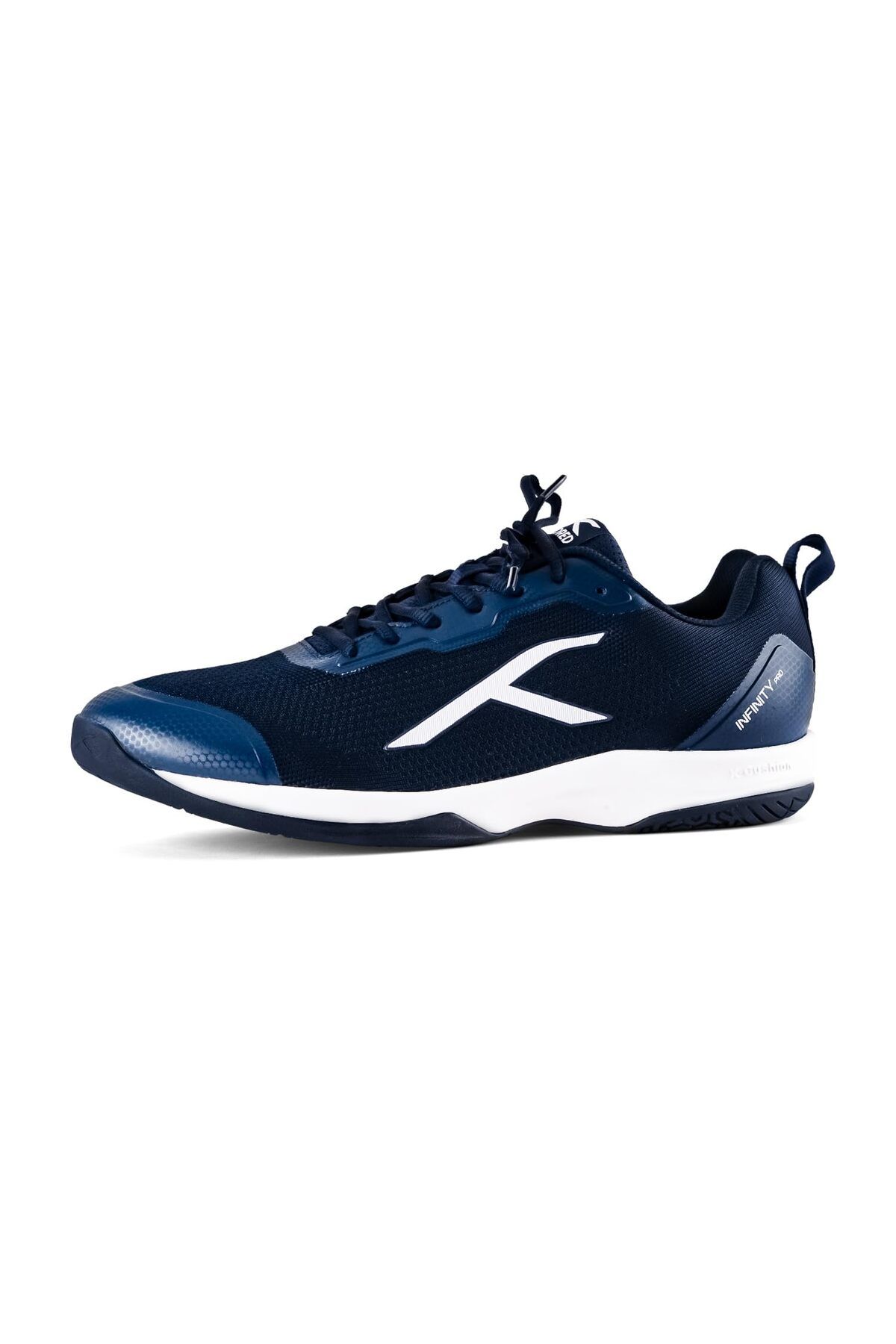 Hundred-Infinity Pro Badminton Shoes | Non Marking | X-Cushion Protection (Navy/White, 9UK) 2