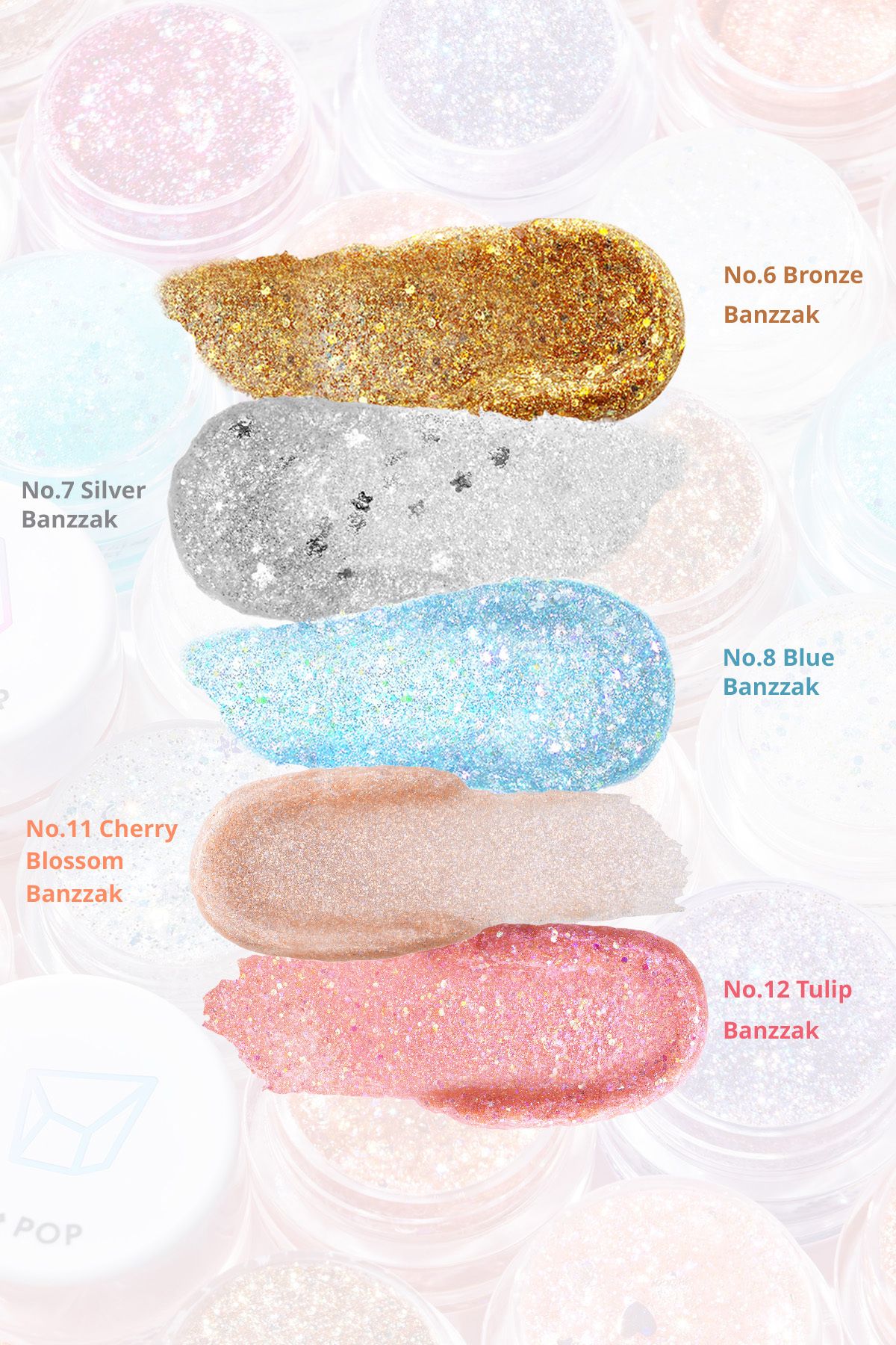 Twinkle Pop-Gel Twinkle Pop Jellyglitter with Intense Sim Content for Multi-Purpose Use( # 6 Bronze Banzzak 6