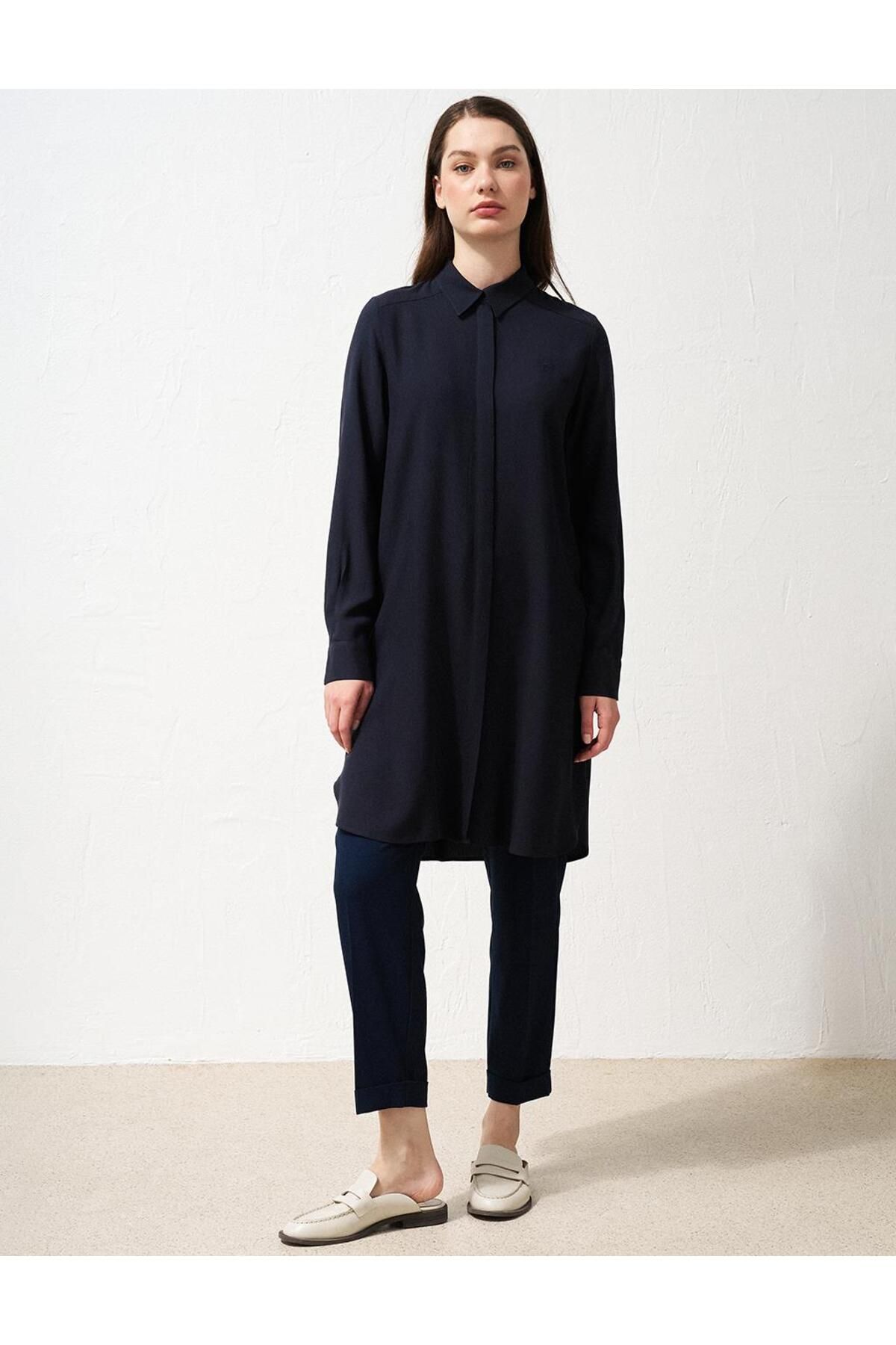 Pati Hidden Basic Tunic آبی نیروی دریایی Kayra