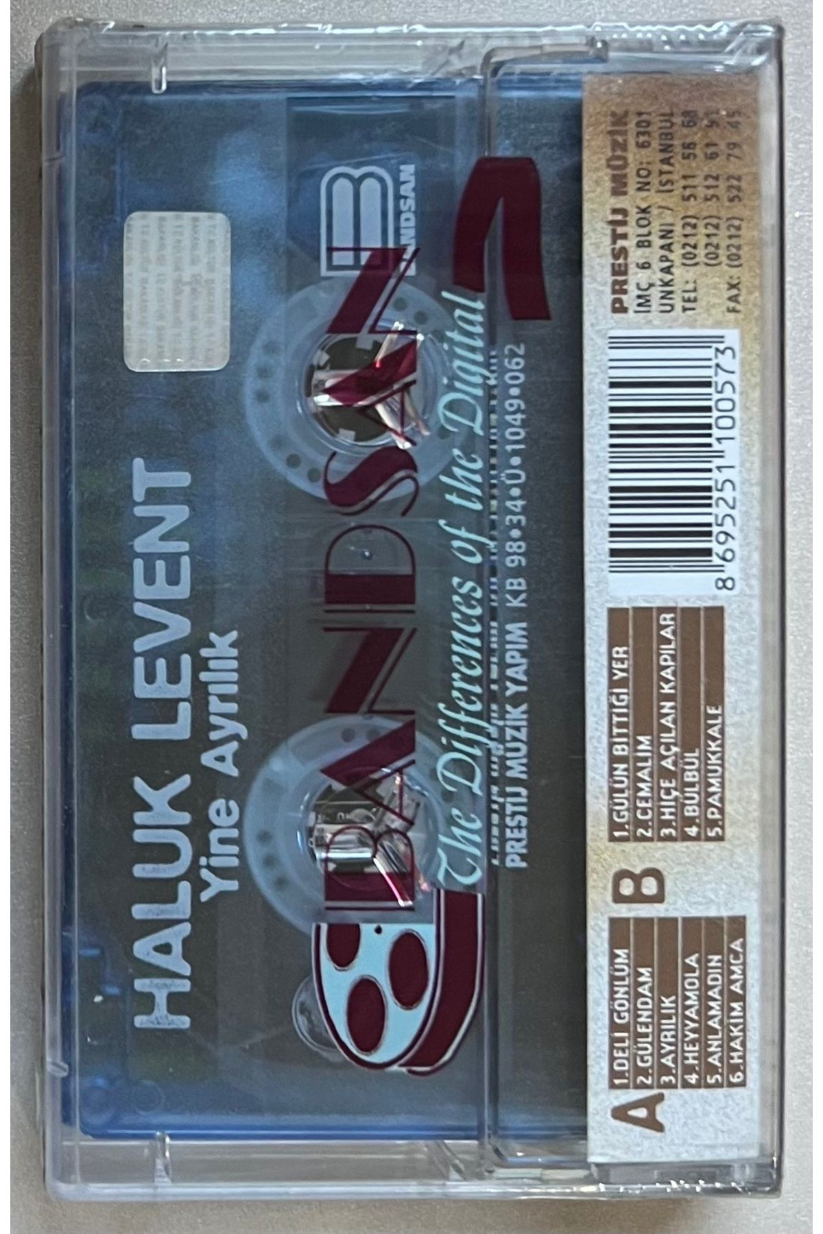 Plakevi İzmir-Haluk Levent Again Separation Cassette (Zero Original Period Printing Cassette in Gelatin) 2