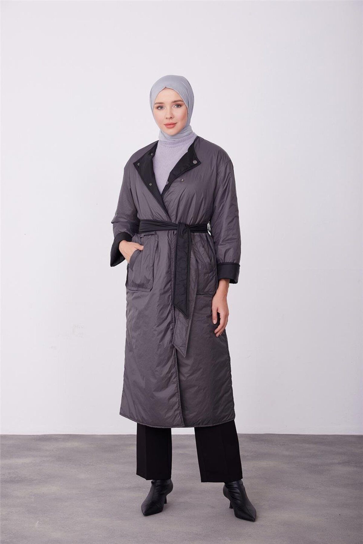 کلاه پوشیدنی دو طرفه 2 رنگ 23k7207 مشکی Armine
