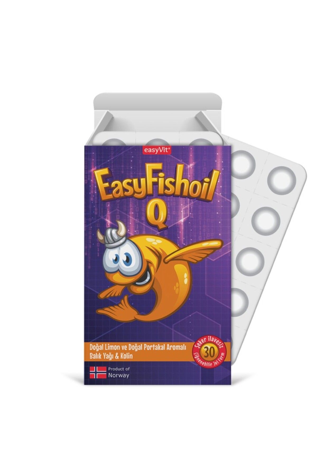 EASYVİT Easyfishoil Q Omega 3 Çiğnenebilir 30 Jel Tablet