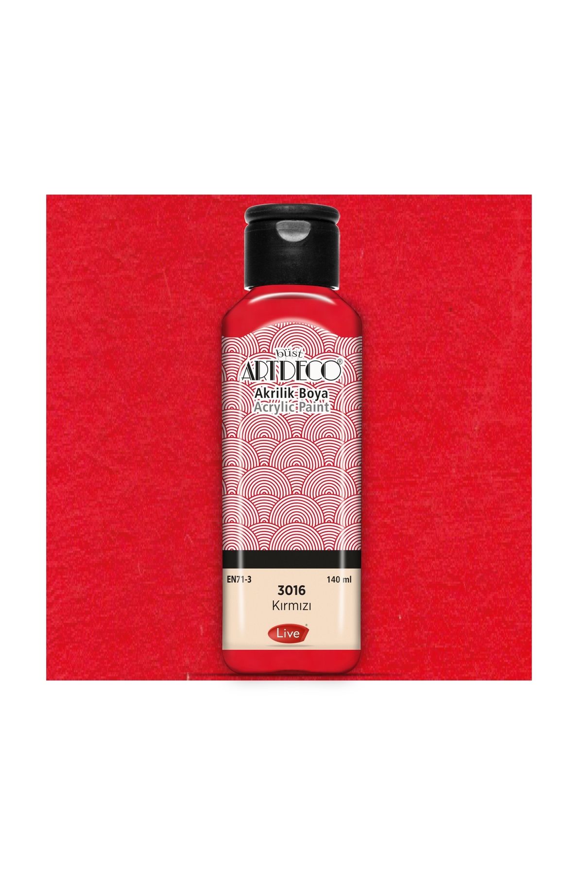 Artdeco Akrilik Boya 140 ml Kırmızı 070r-3016