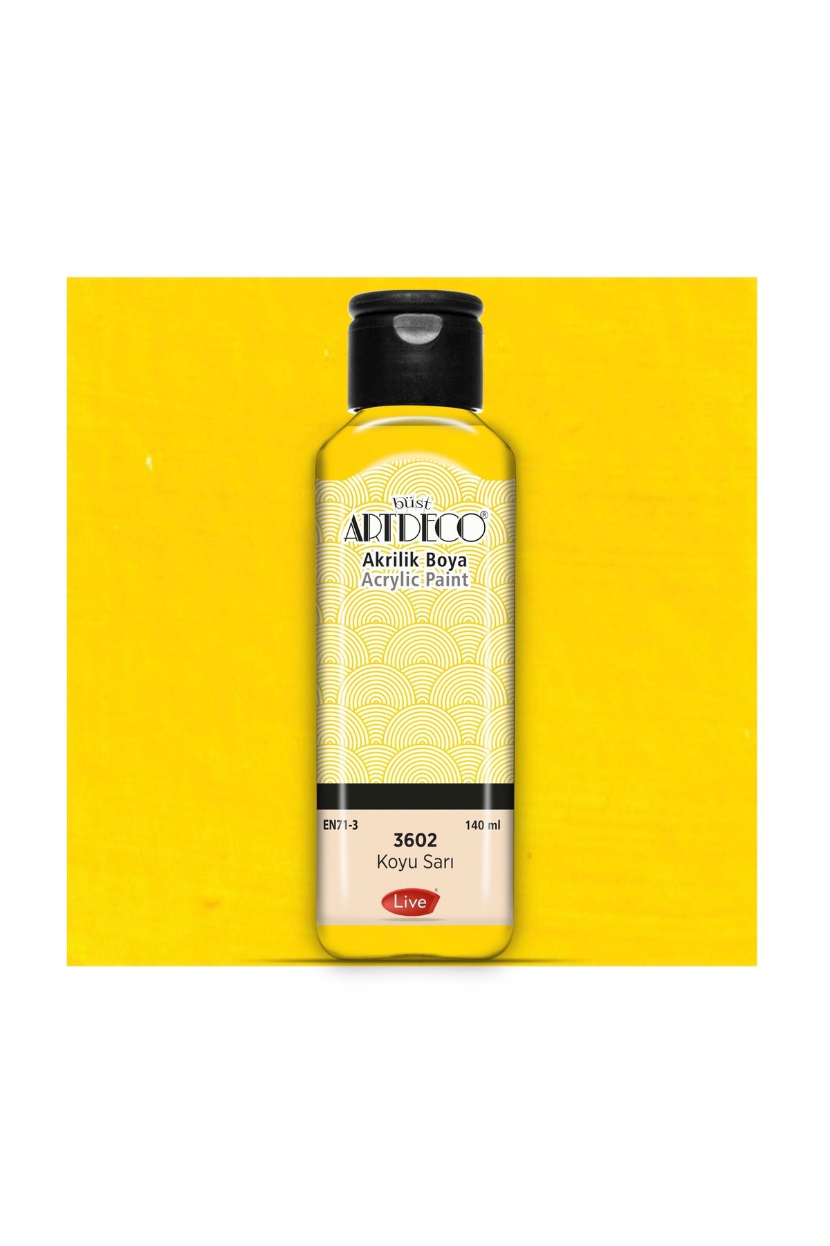 Artdeco Akrilik Boya 140 ml Koyu Sarı 070r-3602