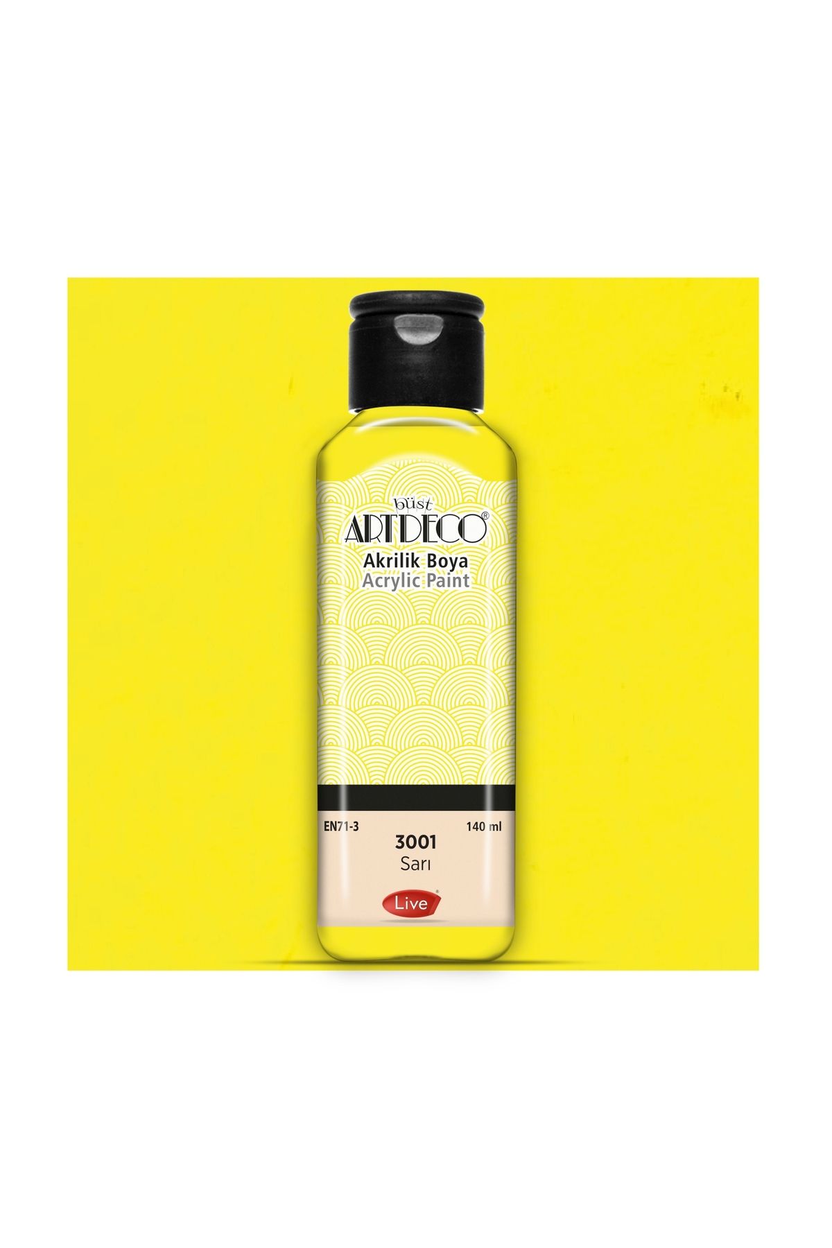 Artdeco Akrilik Boya 140ml Sarı 3601