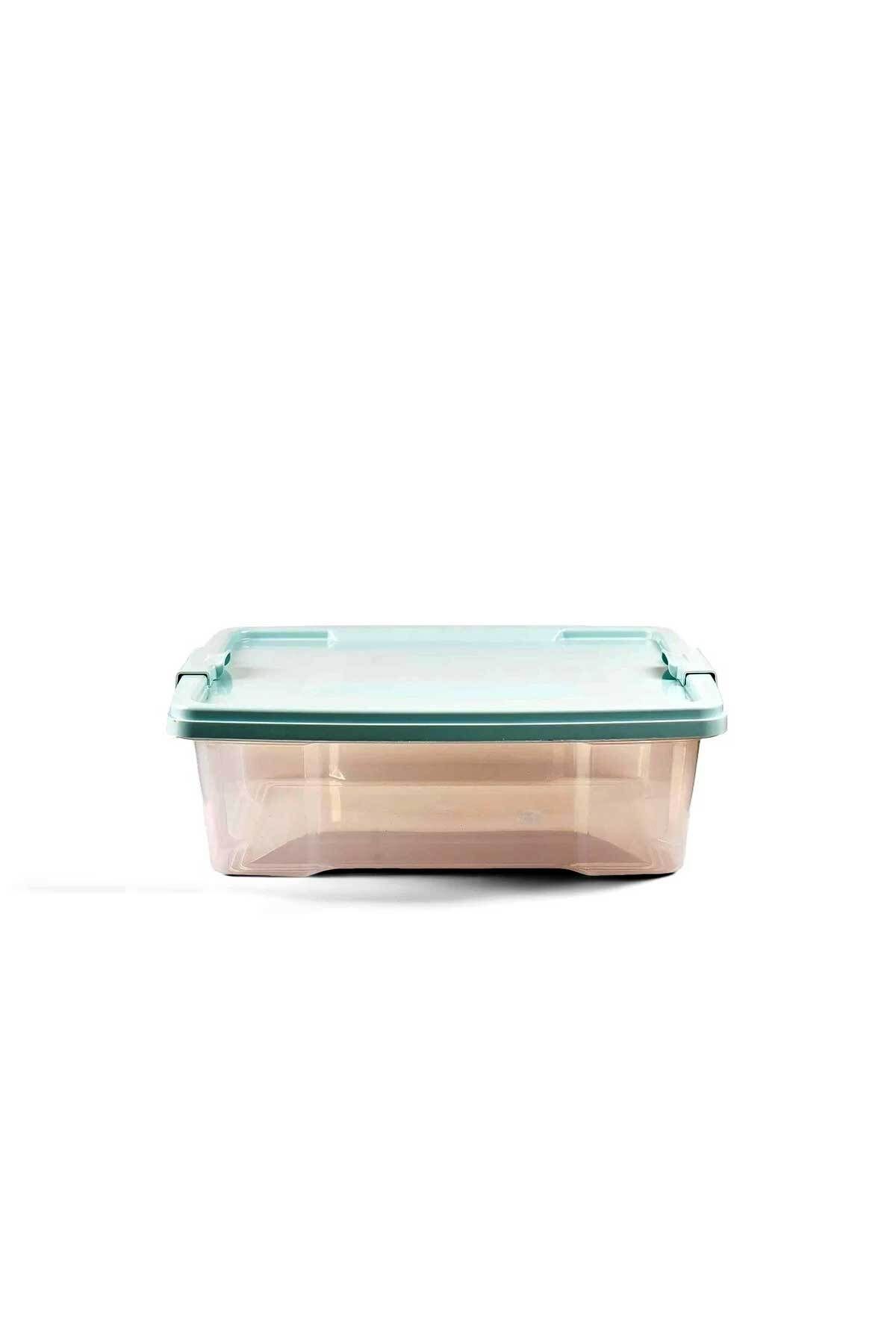 QUTU-Q-Lear Box 12 L Clear Storage Box with Lock 2