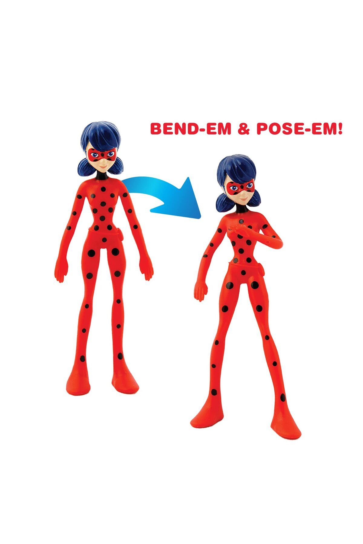 TCGtoys-TCG Toys Bend-Ems - Miraculous Ladybug | Bendable, Posable Action Figures | Collectible Toys 2