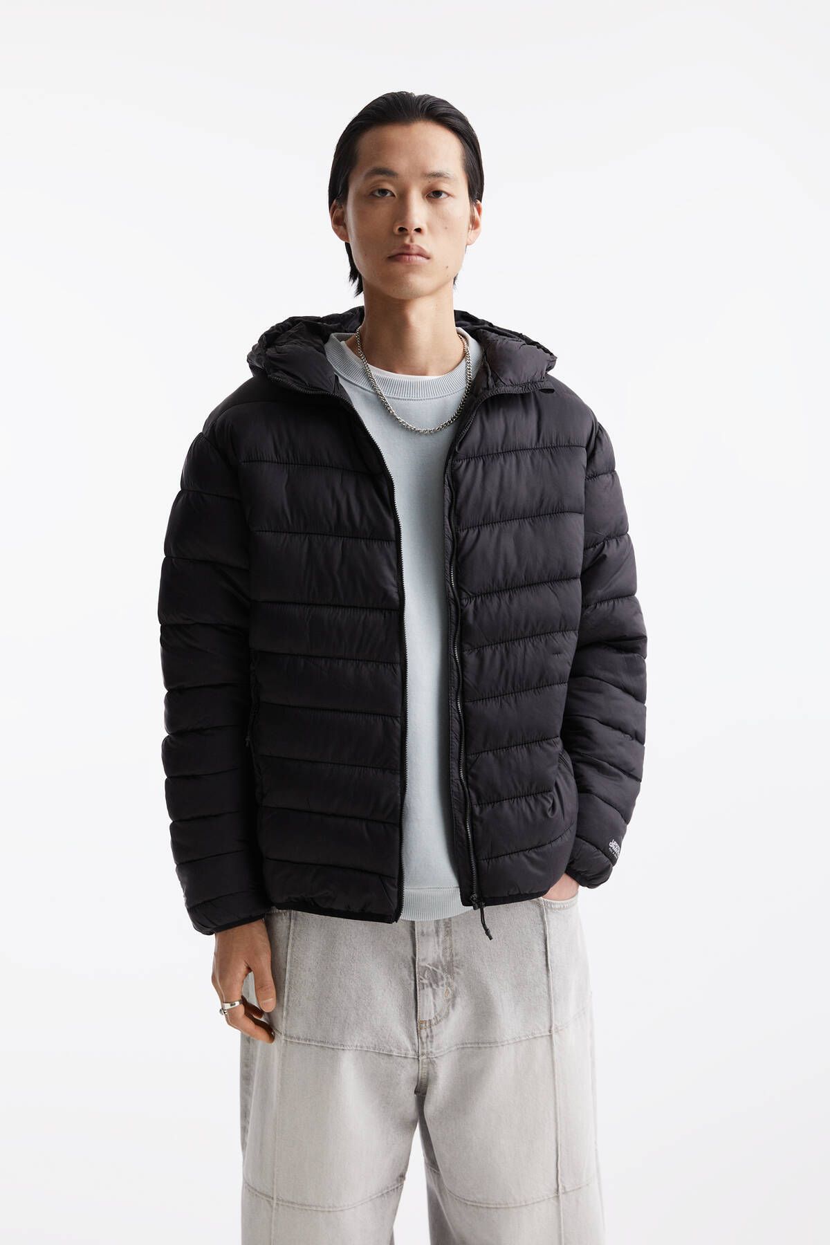 Pull & Bear-Lightweight puffer jacket with hood 1