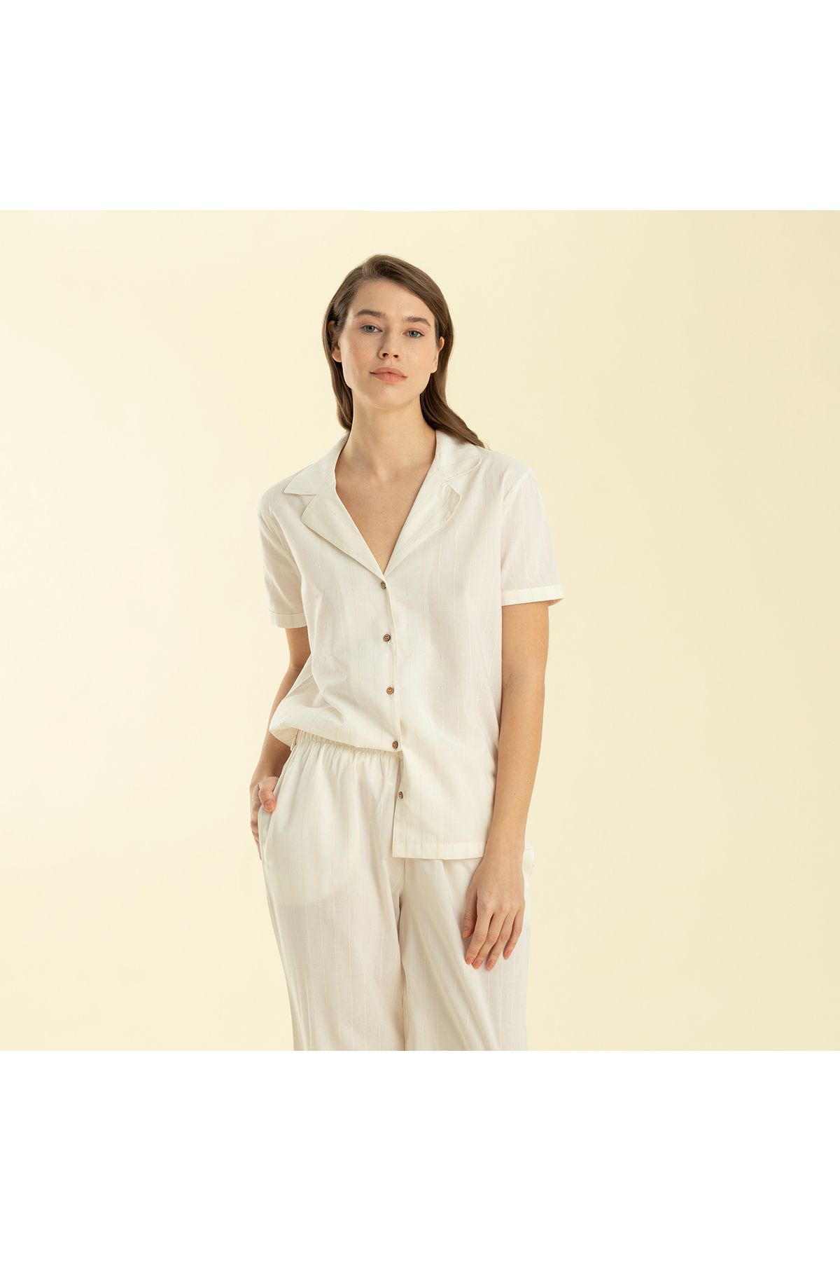 Chakra-Corda Pajama Set Ecru 4