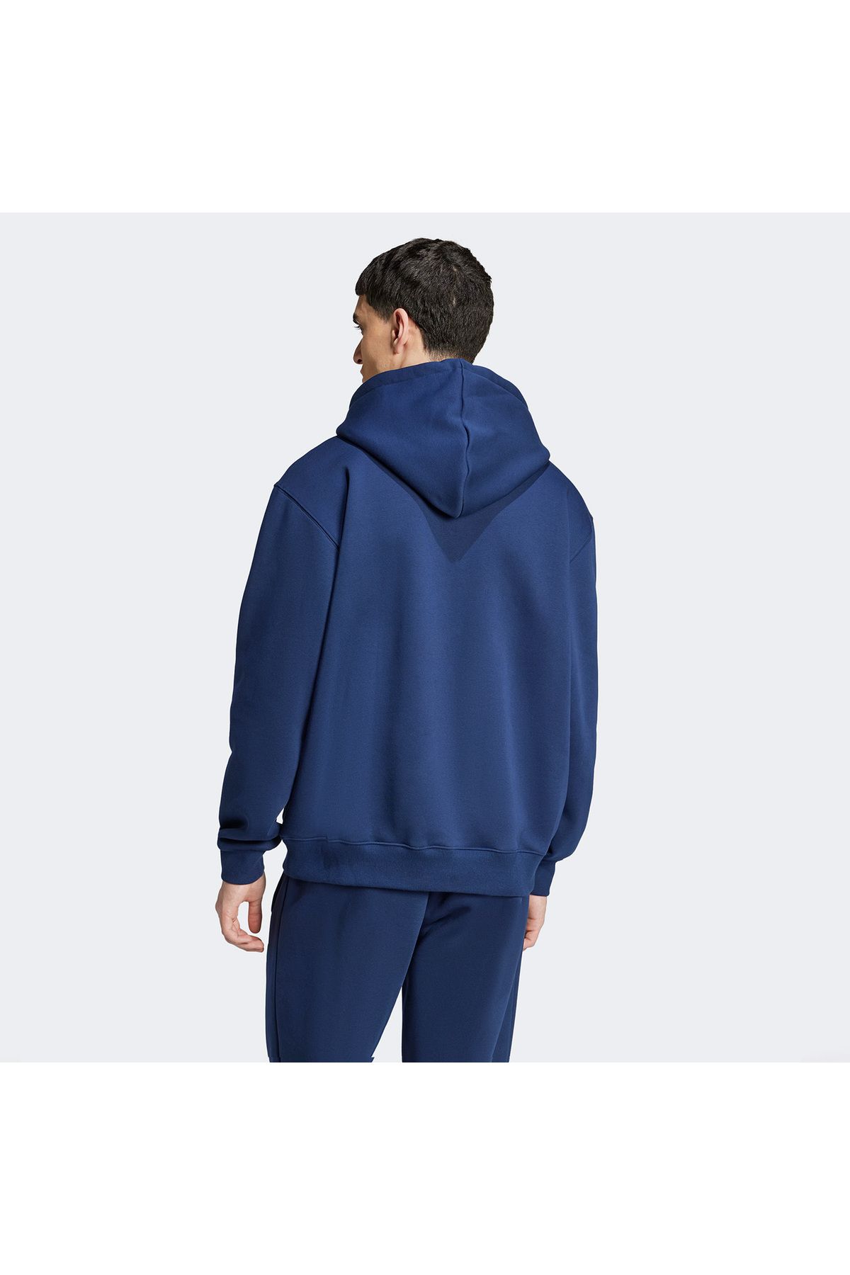 adidas-Originals 70S Fleece Hooded Men's Blue Hoodie 3