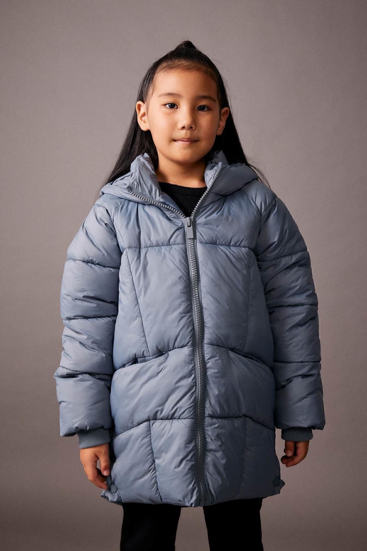 DeFacto-Girl - Water Repellent Hooded Coat A0900a823au 1