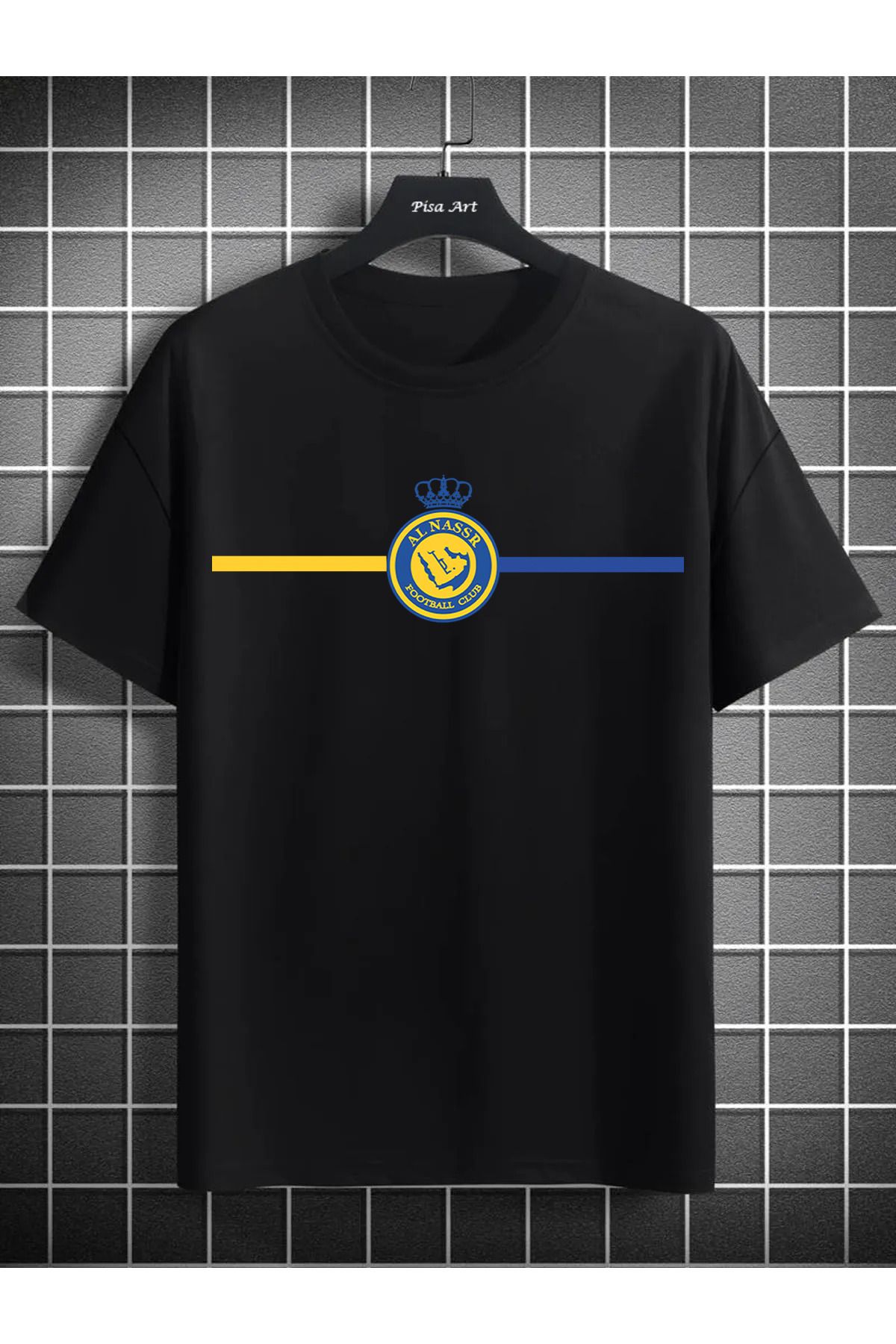 Pisa Art Al Nassr Minimalist Tasarım Unisex Taraftar T-Shirt