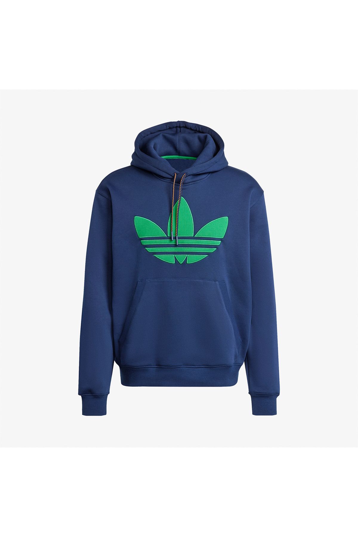 adidas-Originals 70S Fleece Hooded Men's Blue Hoodie 4