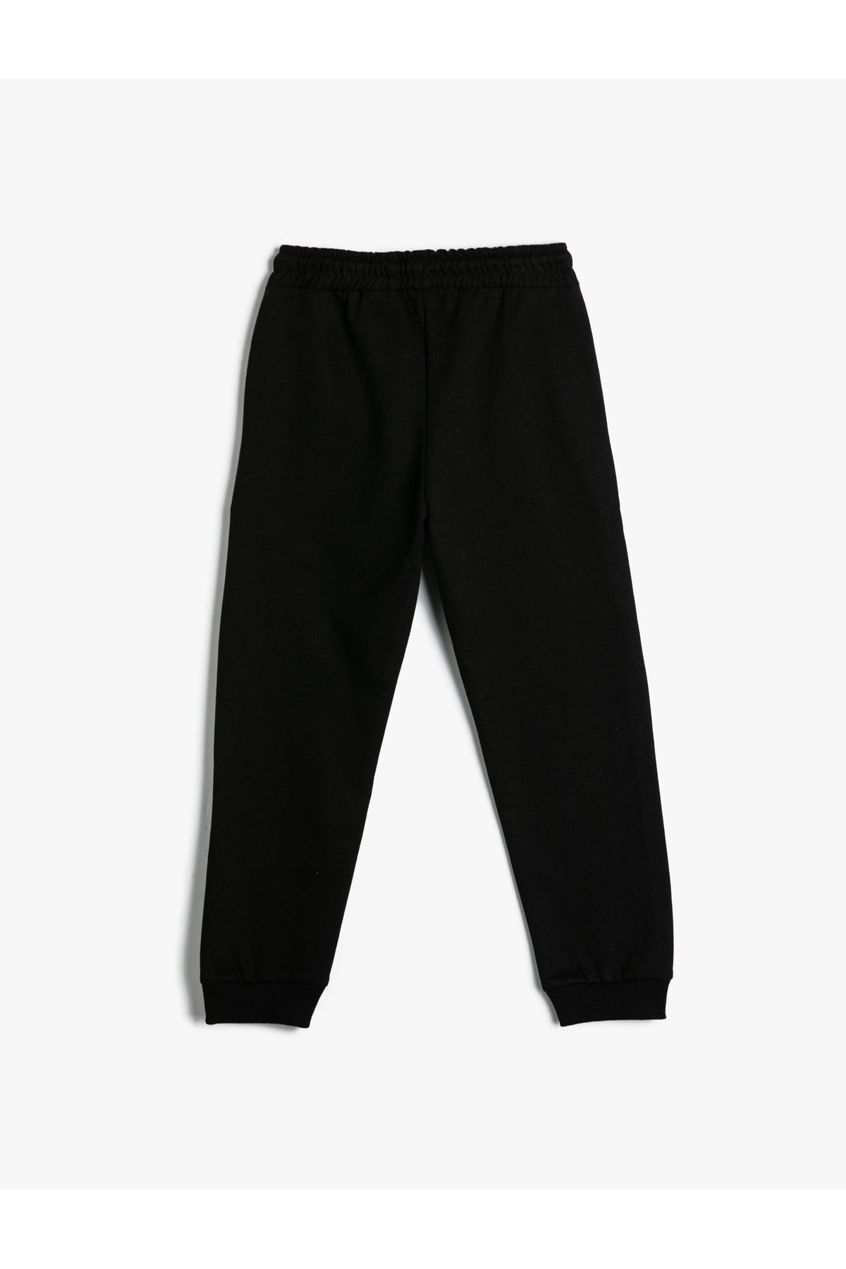 Koton-Pocketed Jogger Sweatpants - Printed and Waist Tied 2