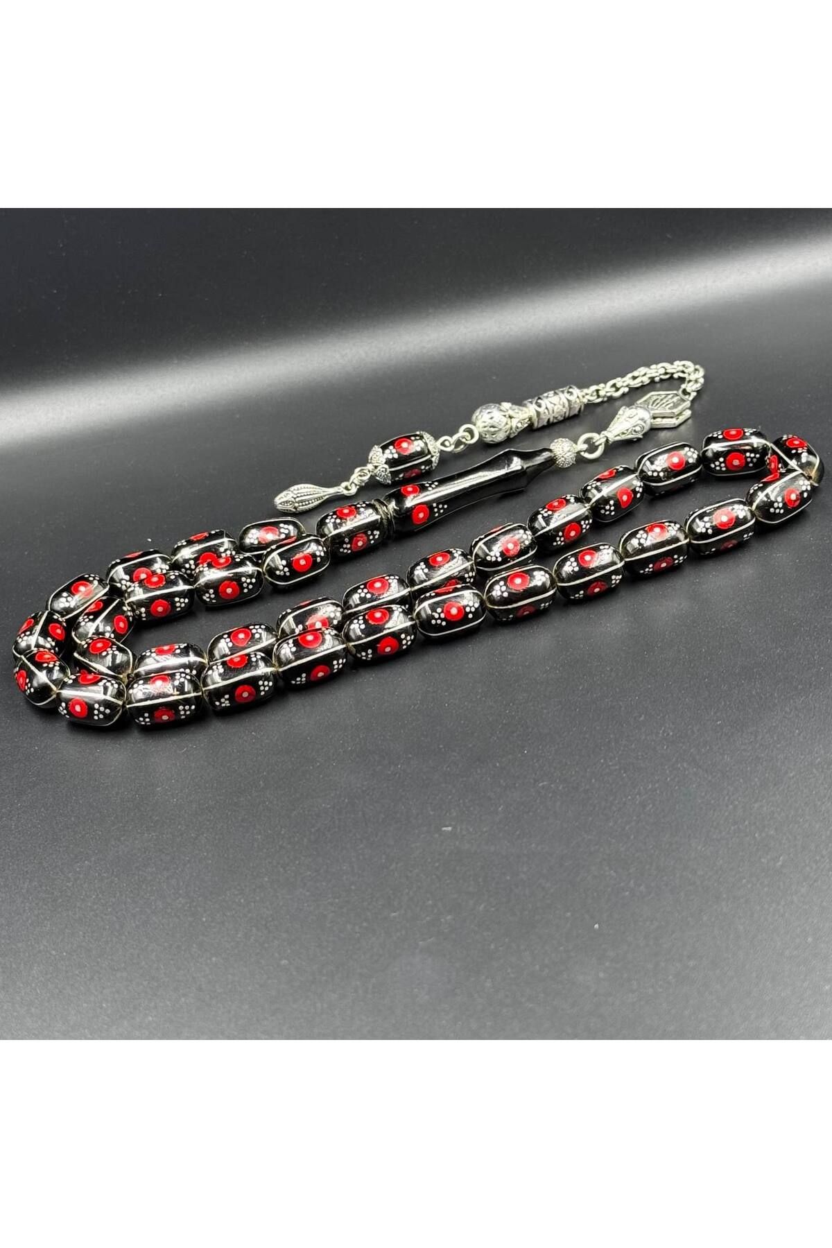 HicazTesbihcilik-Red Coral Rosary - Hcz-Model Vfrt 2