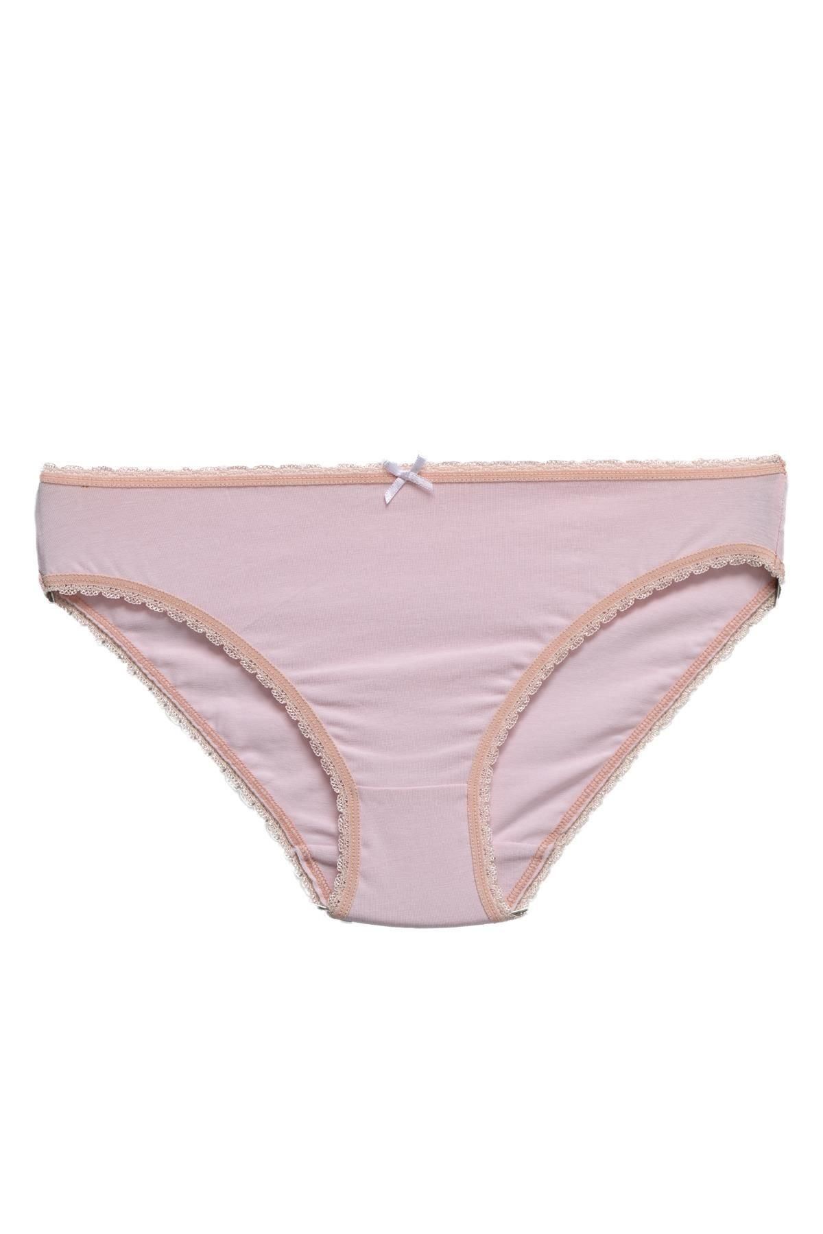 Doremi-Comfortable Molded 100% Natural Cotton Lace Panties for Girls 1