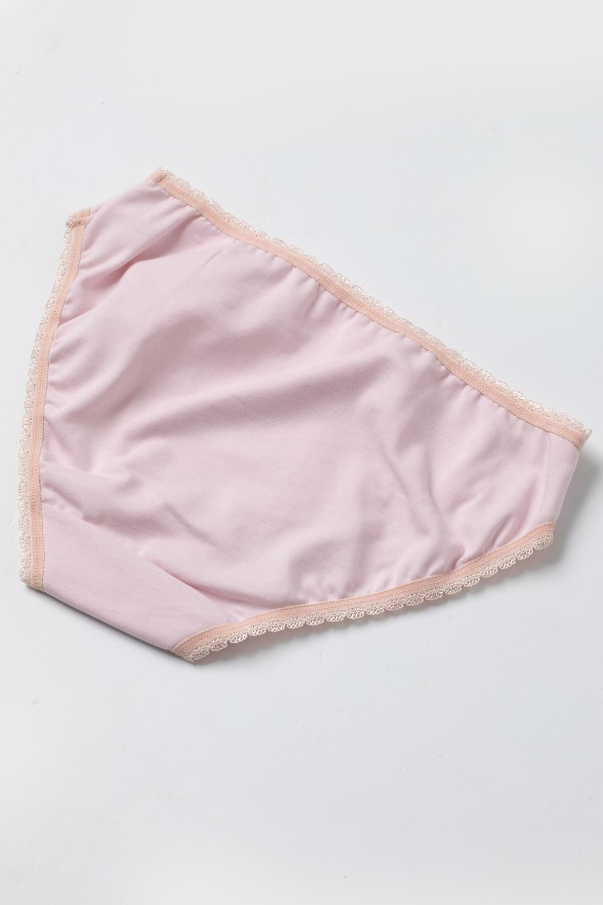 Doremi-Comfortable Molded 100% Natural Cotton Lace Panties for Girls 4