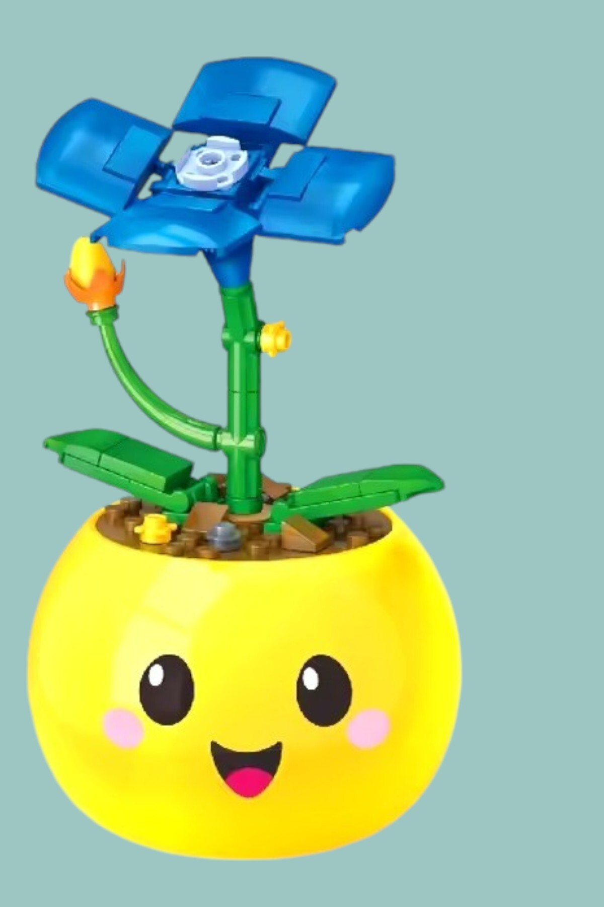 مایکرو بلاک کبالت آیدا فلاورز ۶۲ قطعه بلوک‌های ساختنی تزئینی کبالت ایلی اسباب‌بازی گل ایموجی مینی بلاک