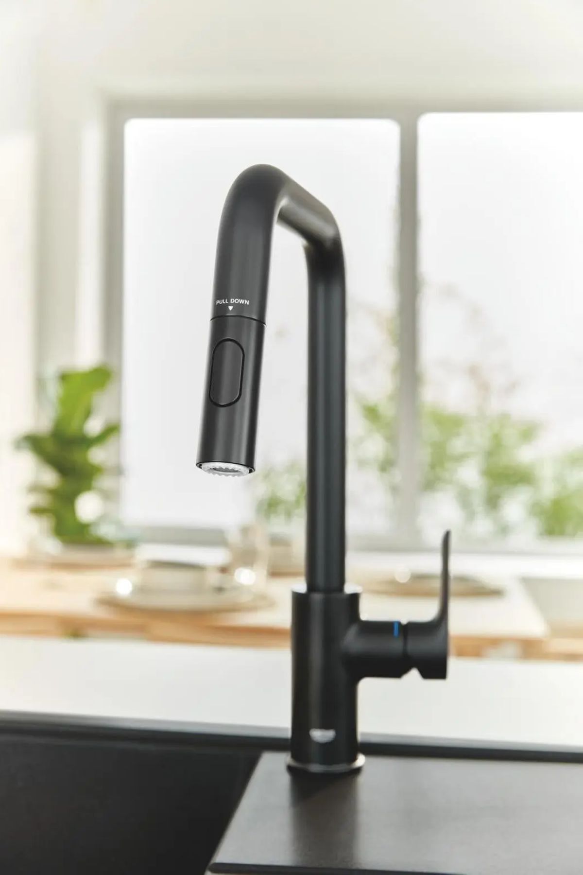 Grohe-Eurosmart Swan Tubular Sink Faucet, Matte Black - 306192430 3