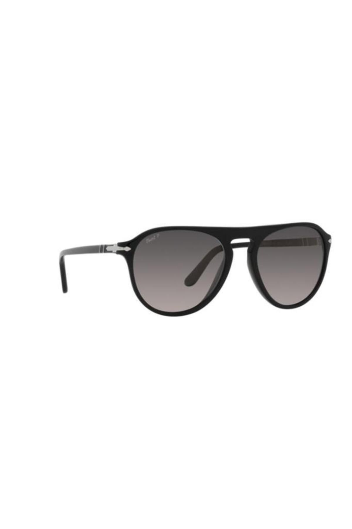عینک آفتابی مشکی مردانه سیاه PO 3302 S 95 M3 55 19 145 Persol