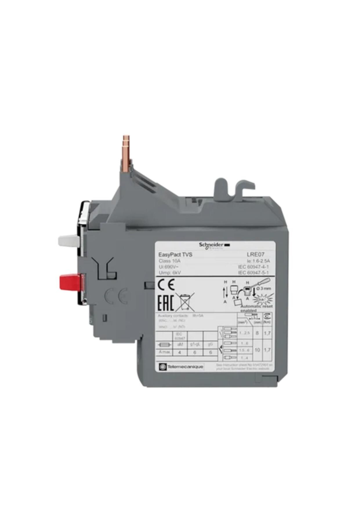 Schneider Electric-Easypact Tvs Lre-07 Differential Thermal Overload Relay (1,6-2,5A) 4