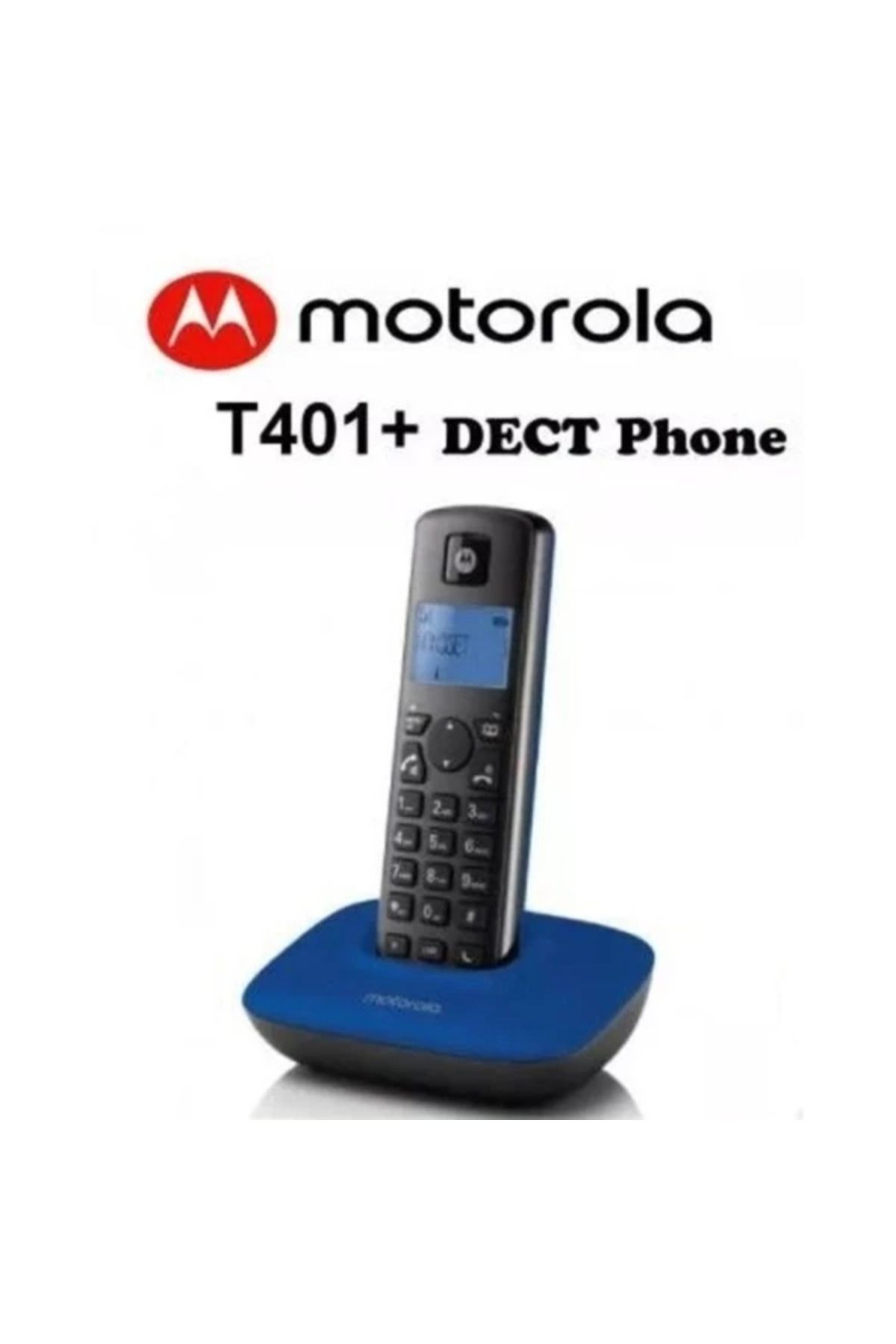 Motorola T401+ Handsfree Dect Telsiz Telefon Lacivert&Siyah