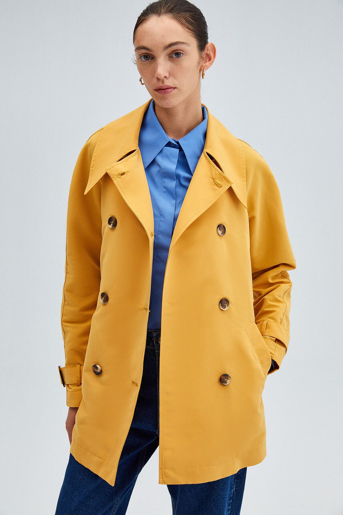 Touché Privé-WIDE COLLAR TRENCH COAT 5