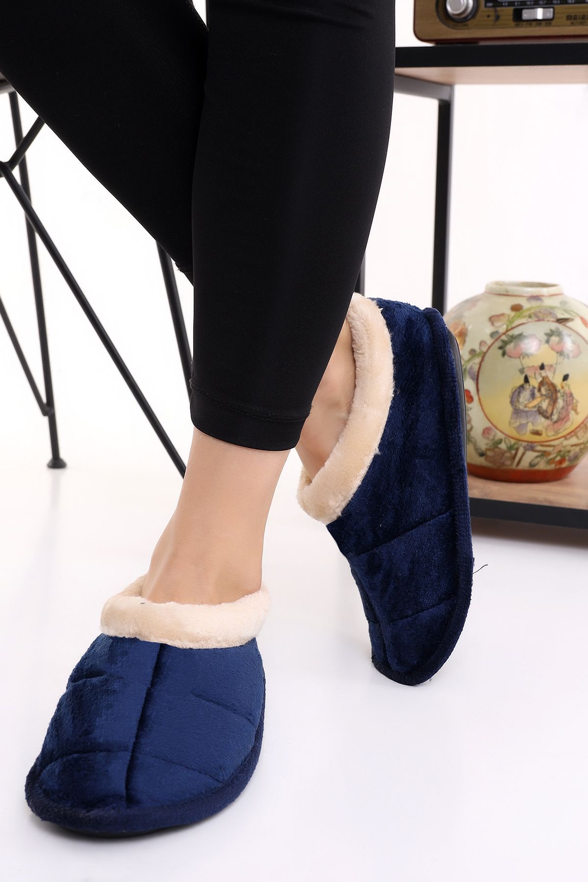 Wordex-U040 Women's Men's Indoor Wool Winter Home Shoes Home Shoes 3