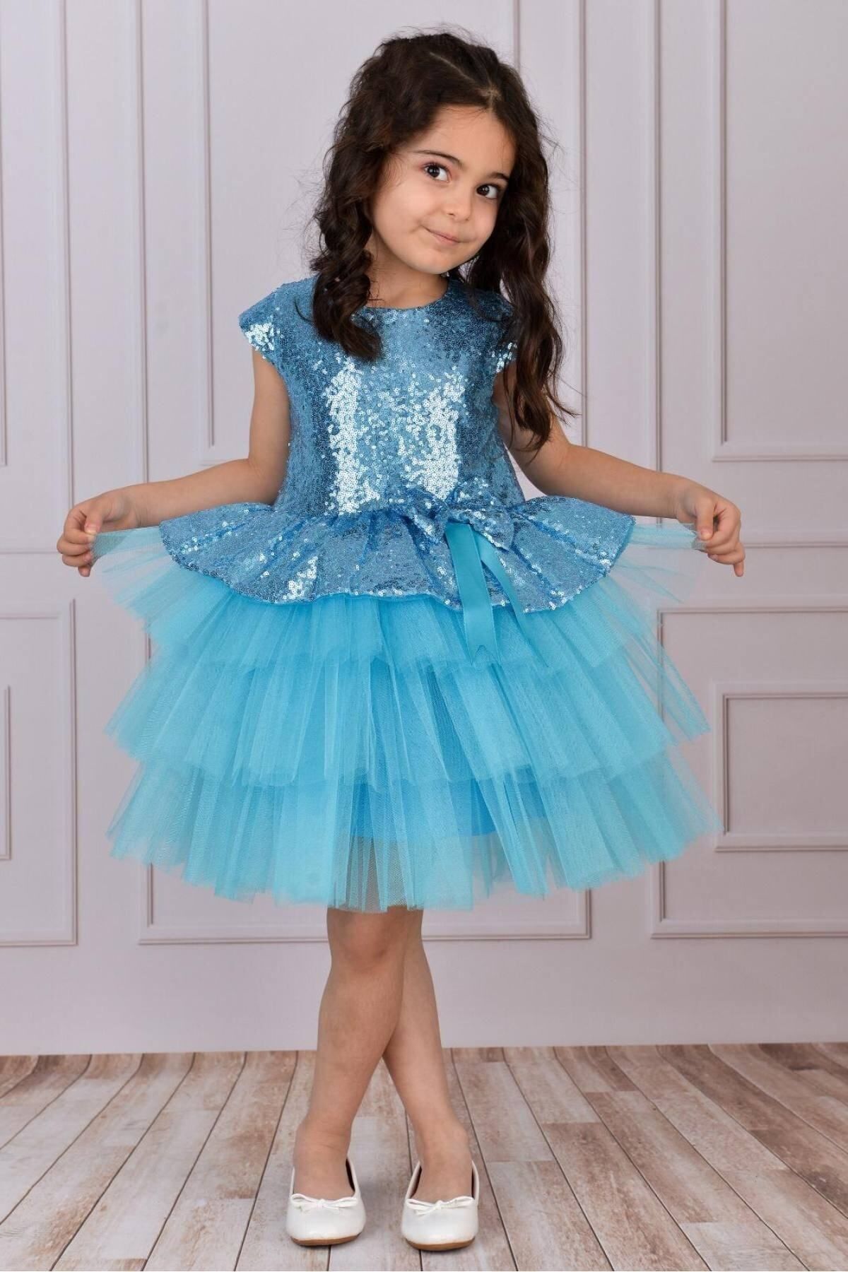 Mixie-Blue Birthday, Tulle Evening Dress Party Dress 4