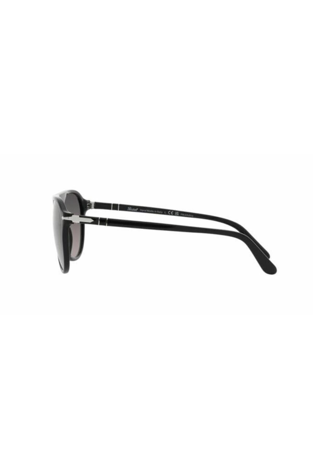 عینک آفتابی مشکی مردانه سیاه PO 3302 S 95 M3 55 19 145 Persol