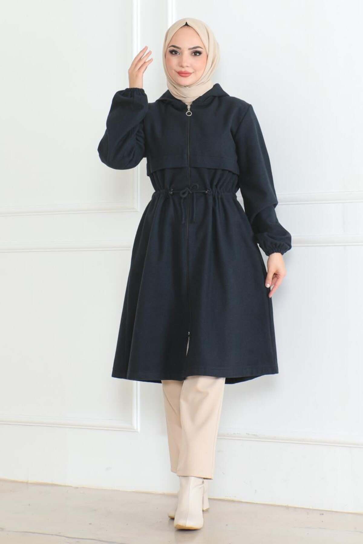 SGS-Navy Blue Sports Cashew Coat 1