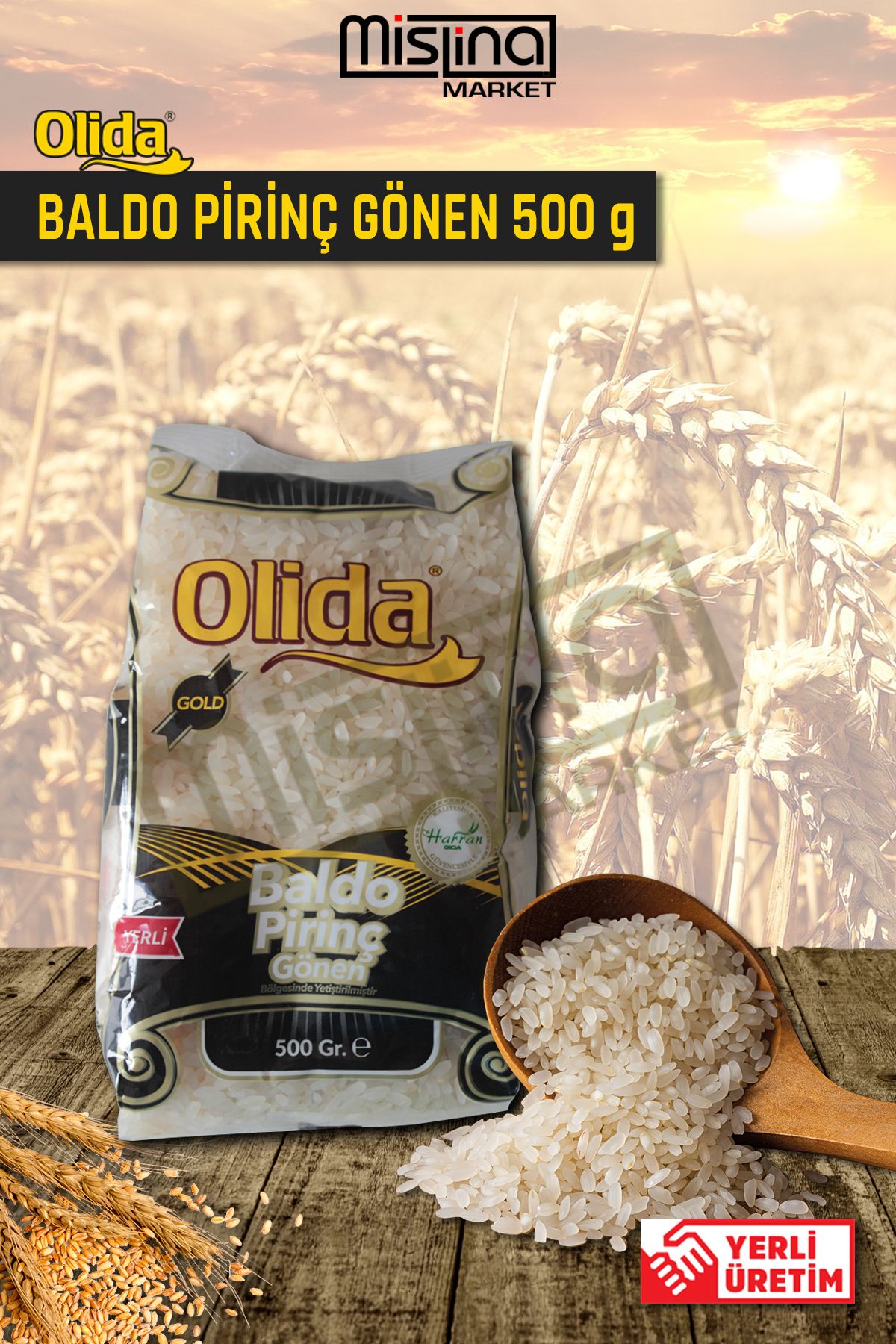 OLİDA BAKLİYAT Olida Bakliyat Baldo Pirinç 500 Gr