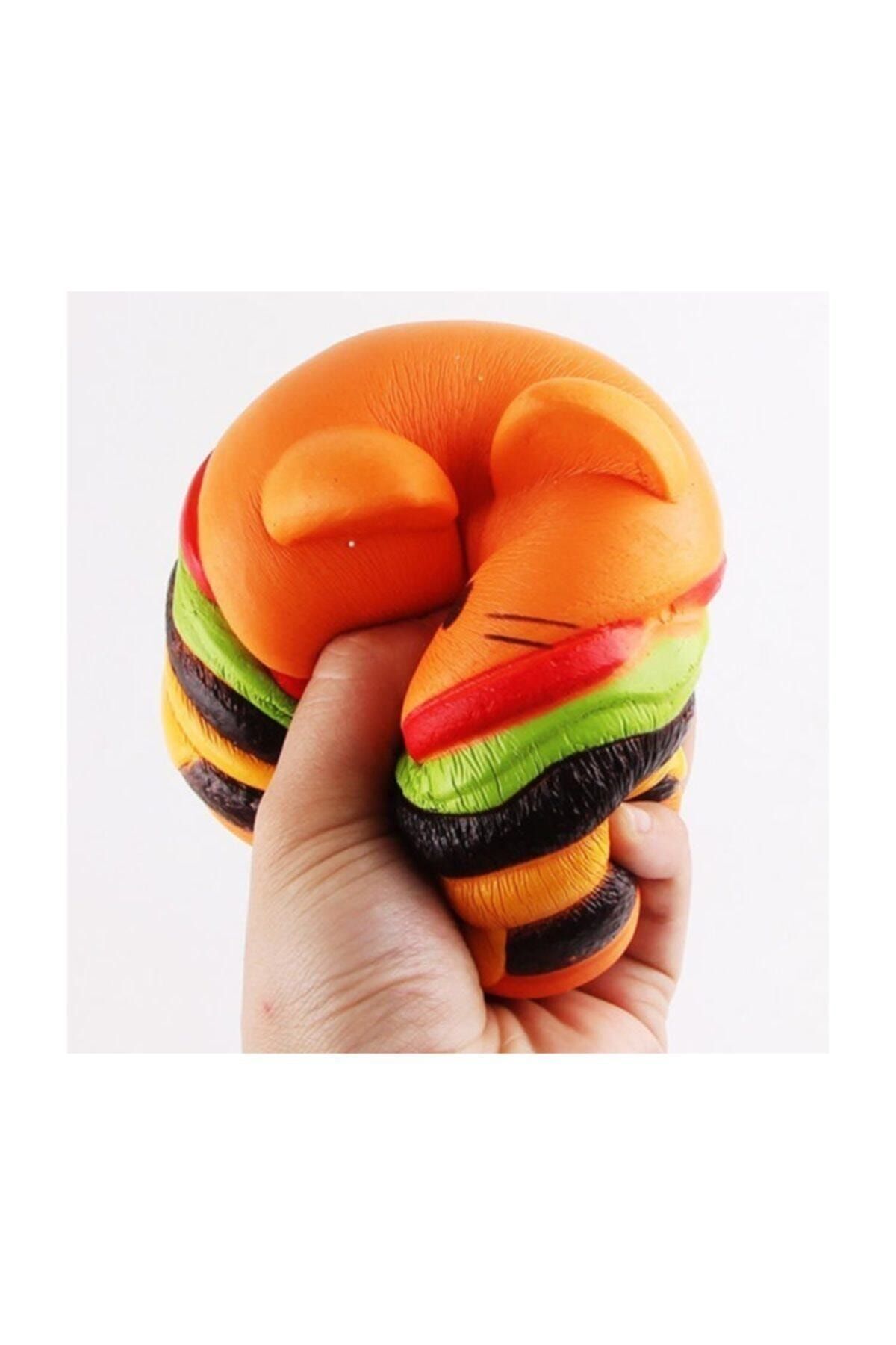 Squishmeez Hamburger Jumbo Turuncu Sukuşi