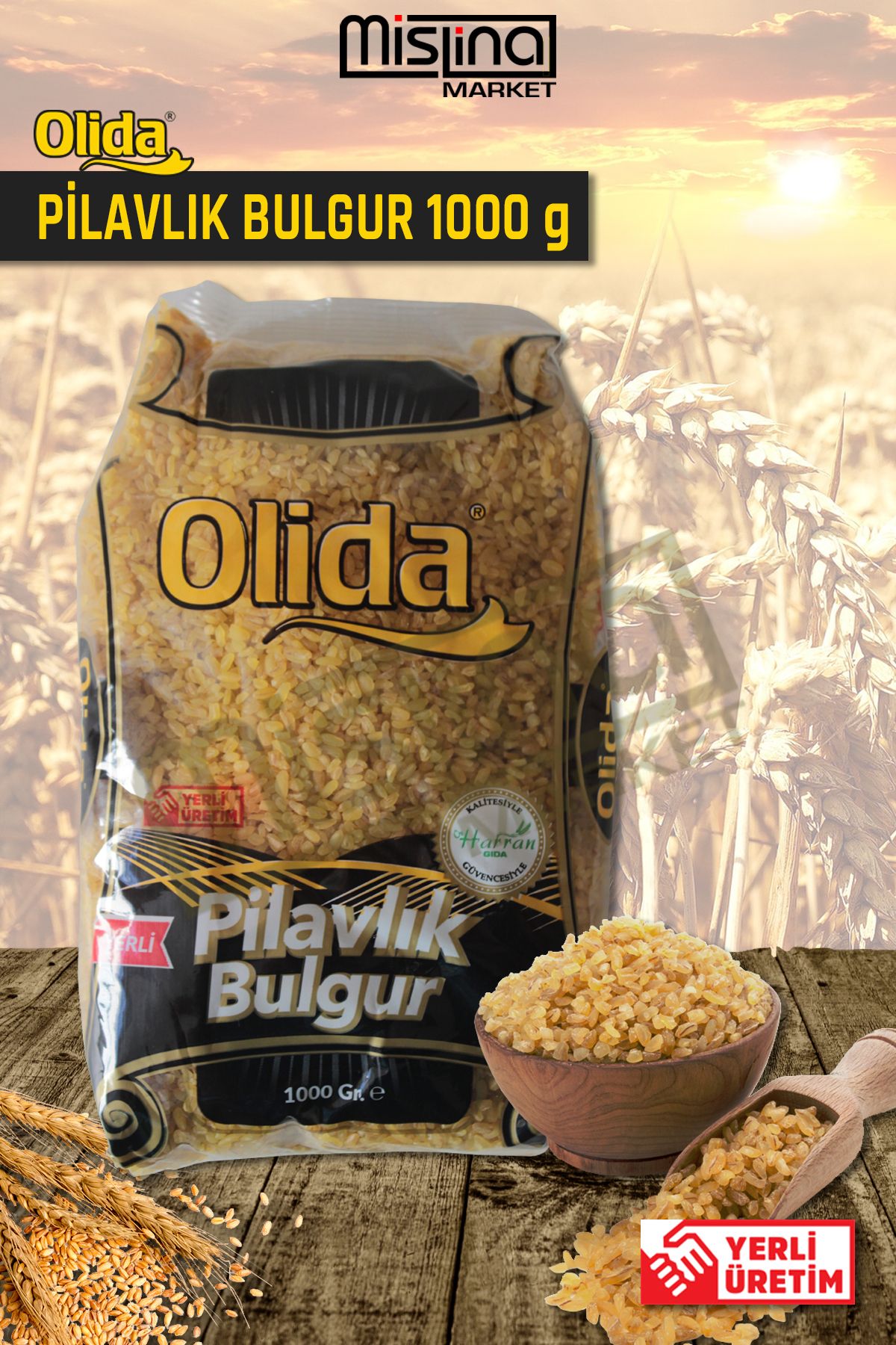 OLİDA BAKLİYAT Olida Bakliyat Pilavlık Bulgur 1 Kg