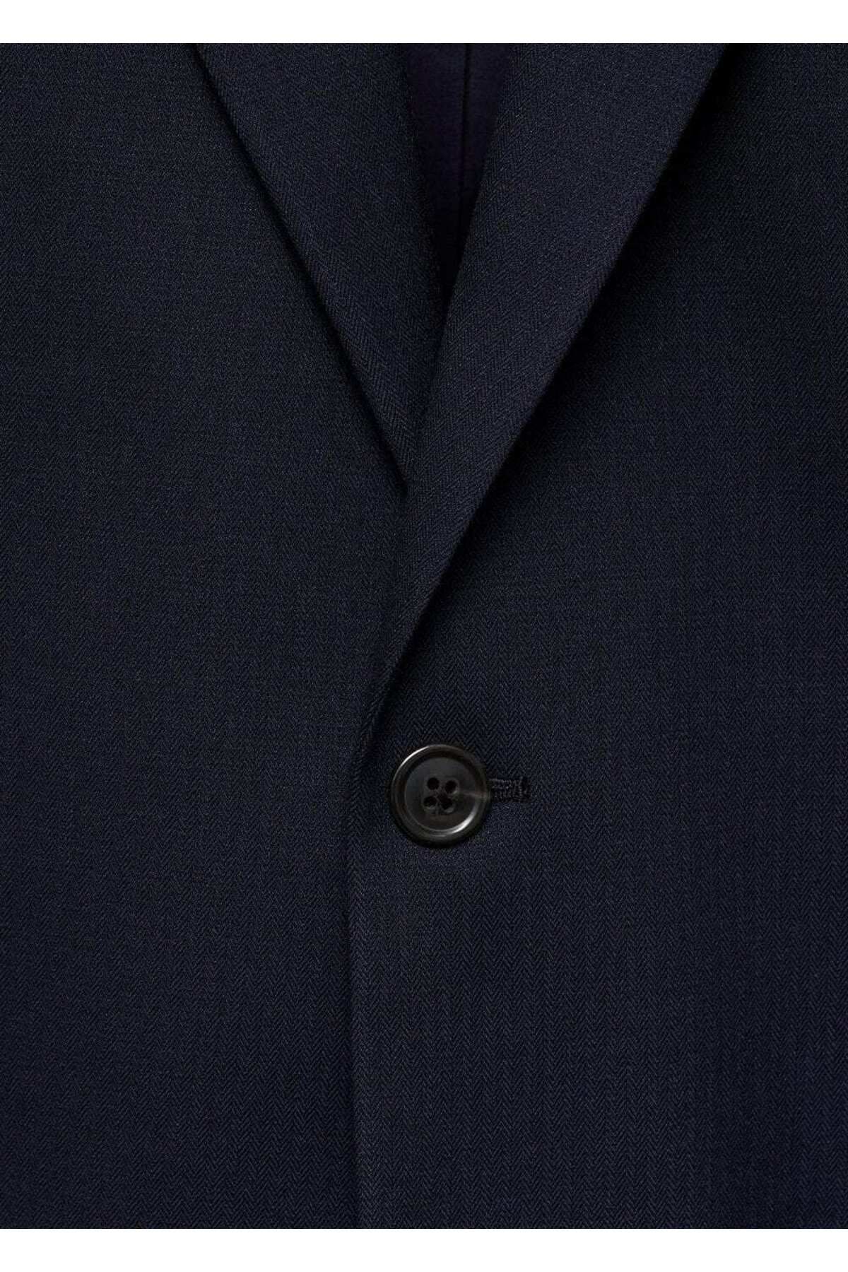 MANGO Man-Jachetă blazer slim fit din țesătură elastică confortabilă 8